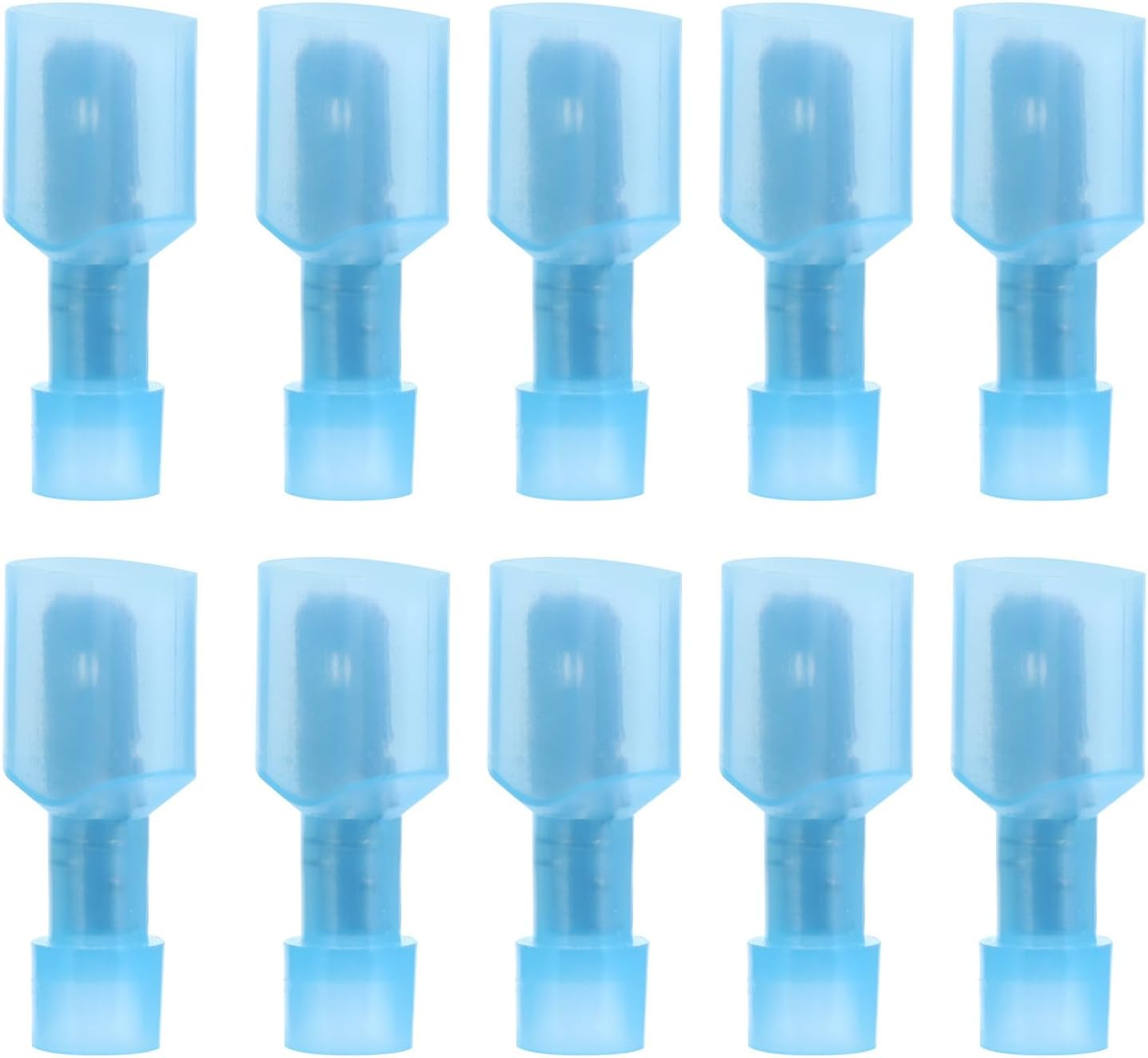 Baluue Nylon Insulated Spade Terminals 150Pcs Fully Insulated Quick Disconnect Connectors for Electrical Wiring Industrial Use image number 6