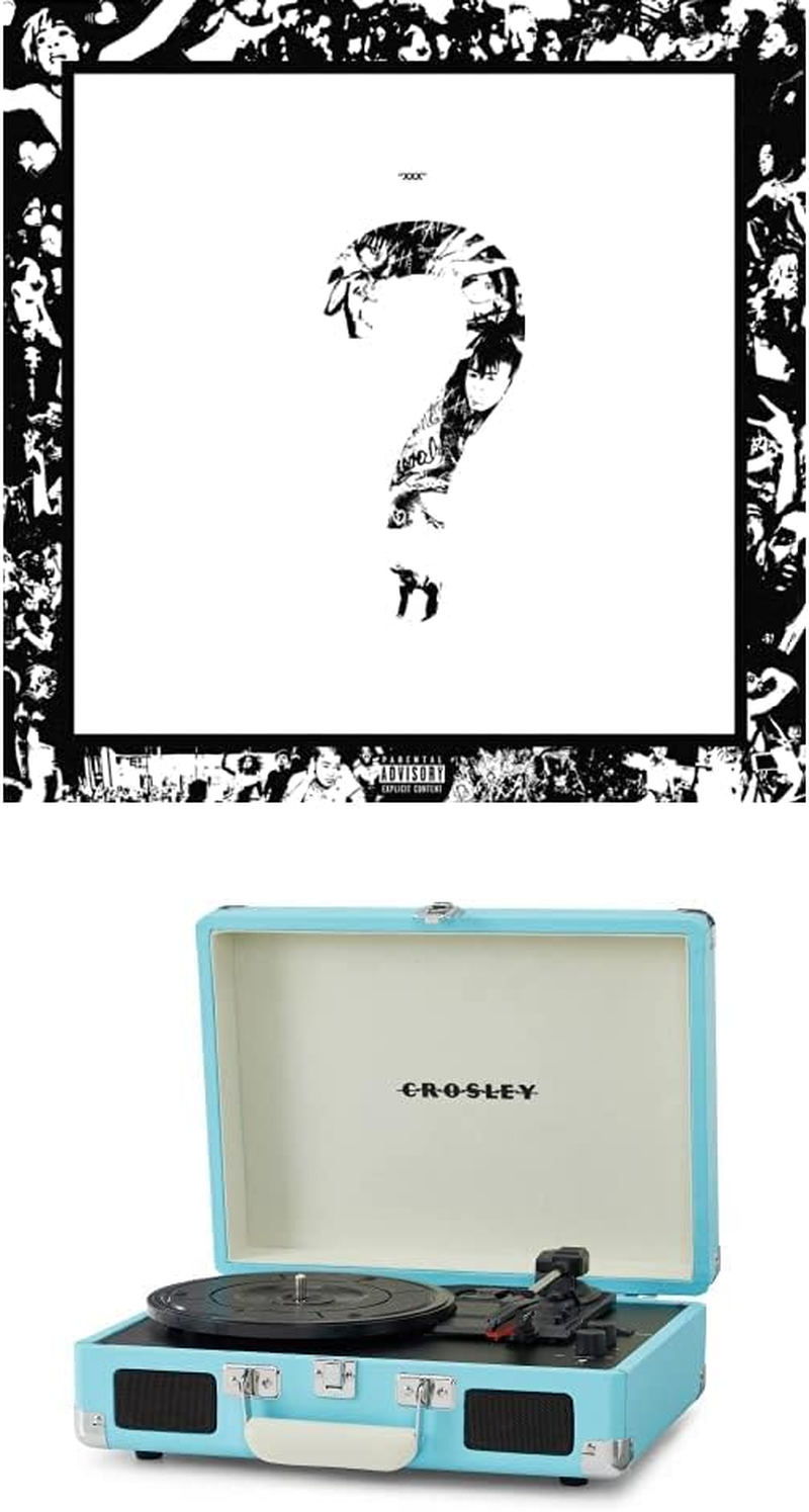 Crosley Cruiser Bluetooth Portable Turntable (Turquoise) and Xxxtentacion - ? [Bundle] image number 2