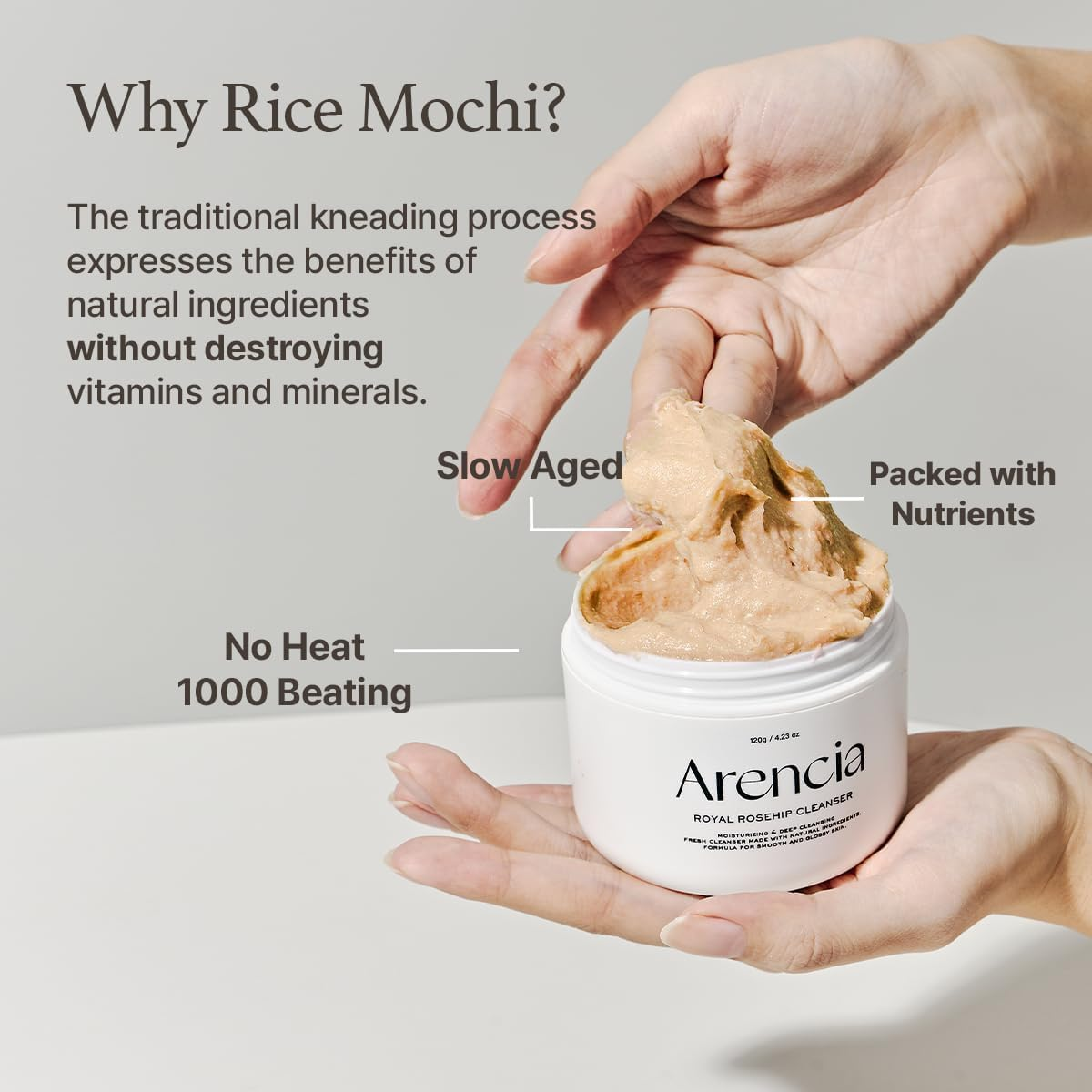 ARENCIA - Calendula Rice Mochi Cleanser 120G image number 4