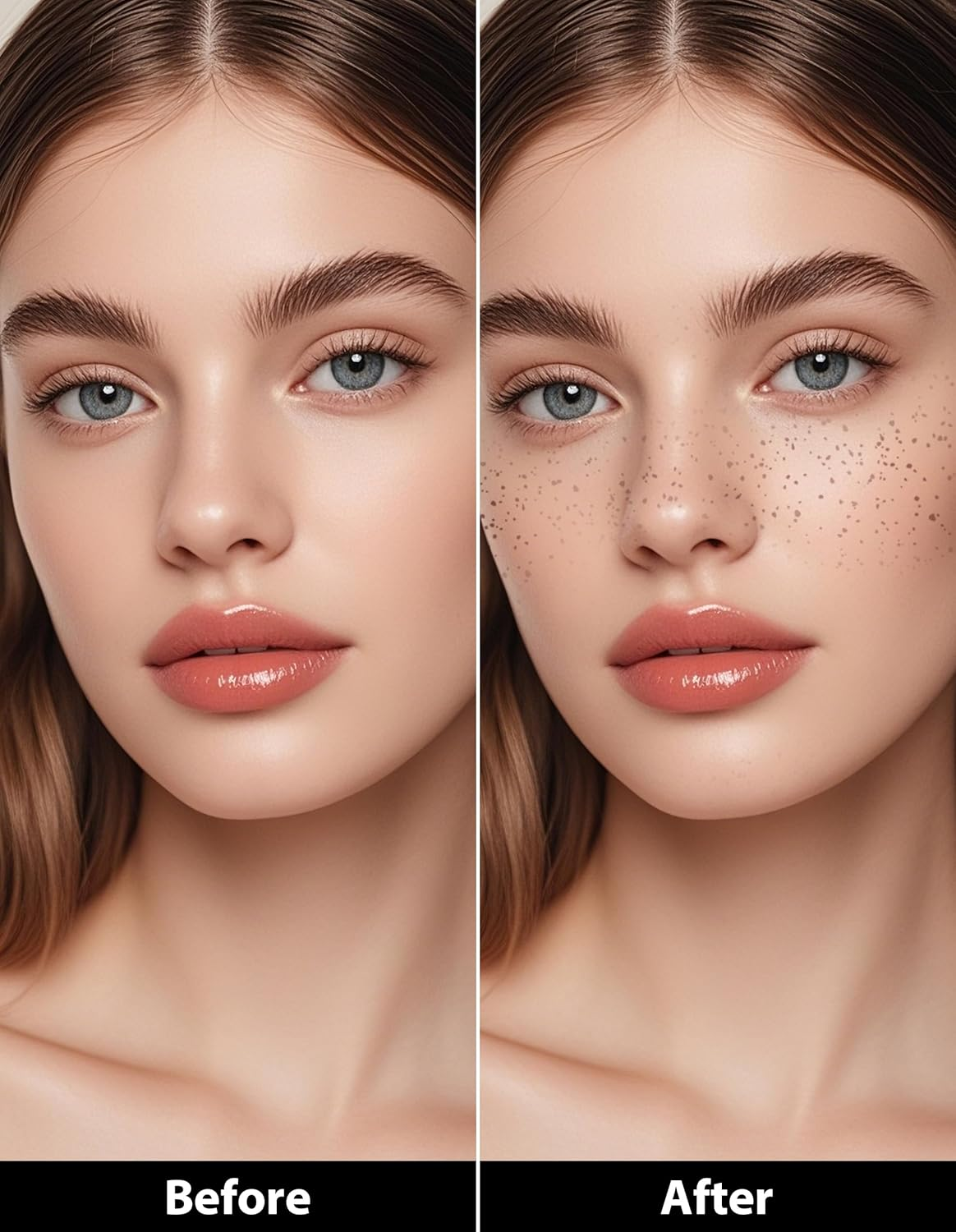 Erinde Natural Faux Freckle Stamp Pen, Waterproof Long-Lasting Natural Freckle Makeup Stamp, Quick Dry Easy to Use Freckle Tool for Women and Men, Beginners & Professionals Face Makeup #03 image number 2