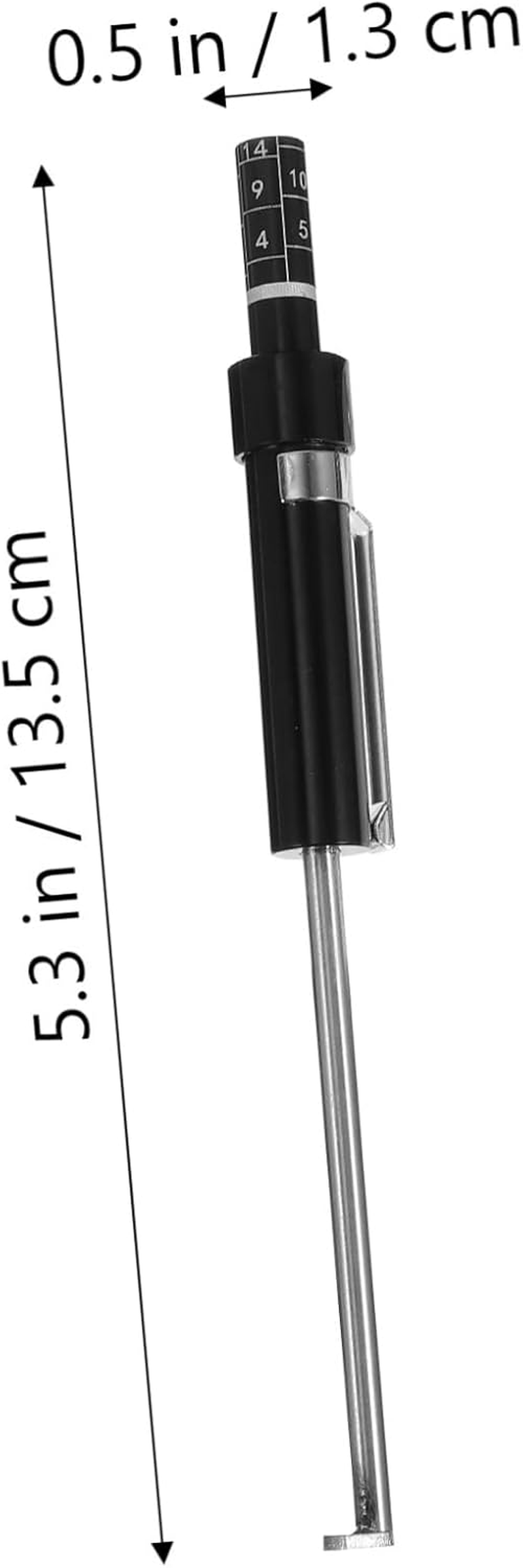 Beatifufu Brake Pad Thickness Gauge Tire Tread Depth Ruler Car Depth Gauge Practical Measuring Tool Plastic Iron Easy Read image number 4