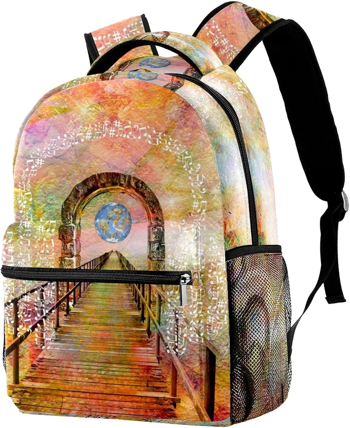Fairy Tale Door Backpack Students Shoulder Bags Travel Bag College School Tote Backpacks image number 4