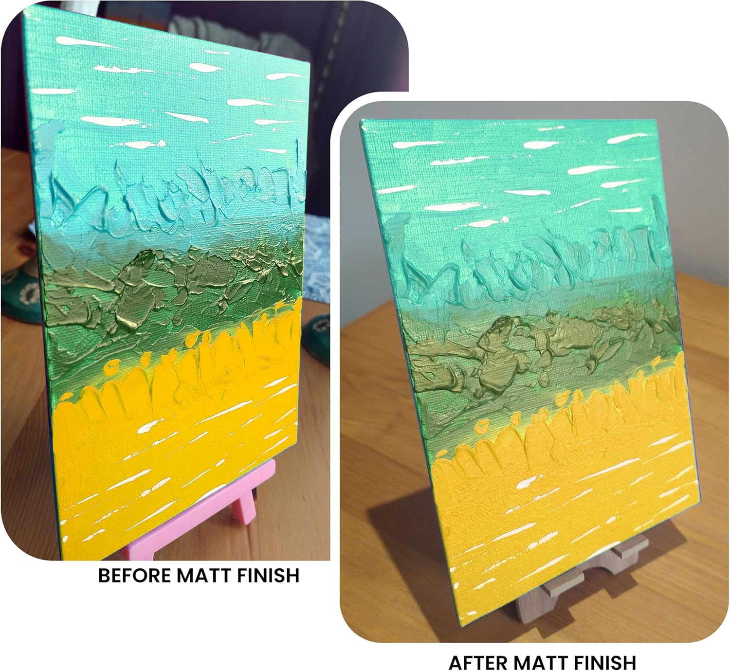 Bluebird 3.4 Fl Oz Polyurethane Clear Coat for Furniture, Paintings, Water-Based Professional Varnish (Matt) image number 5