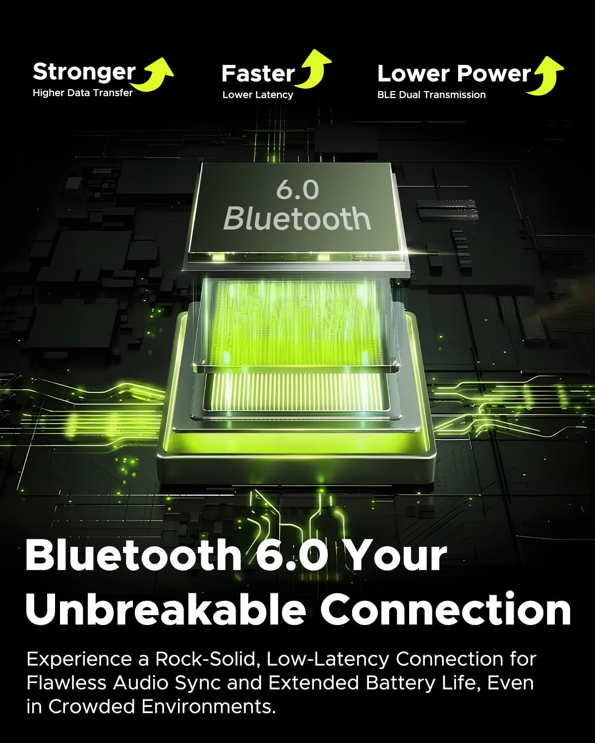 YAMDROK Y1 Lite Open Ear Headphones, Lightweight Wireless Earbuds Bluetooth 6.0 with Digital Display, IPX4, Noise Cancelling Earphones for Calls, 30H, 13Mm Drivers Bass, Stable Fit for Sports image number 2