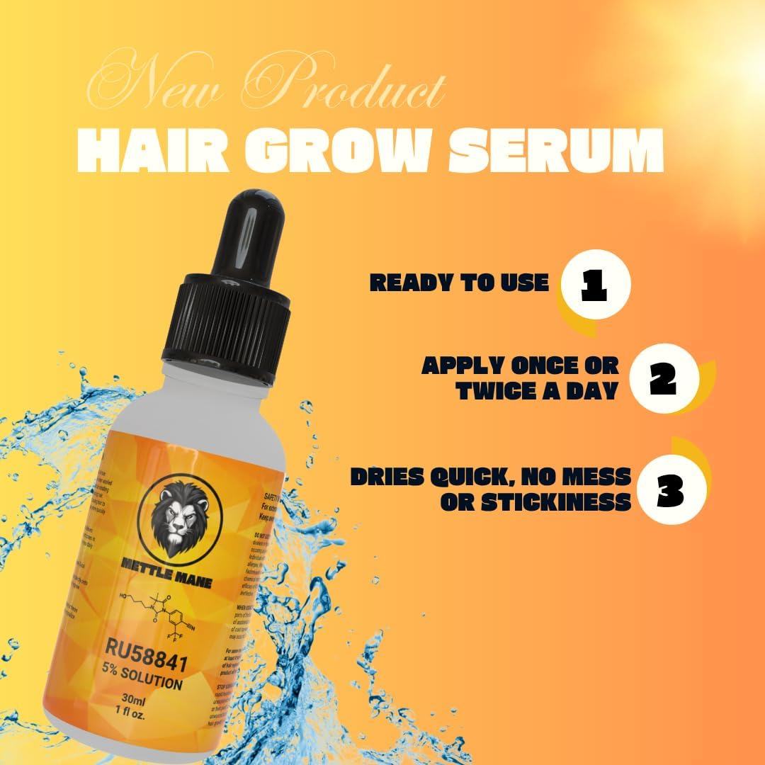 Mettle Mane - RU58841 5% Solution (50Mg/Ml) Hair Serum - 30Ml Bottle image number 5
