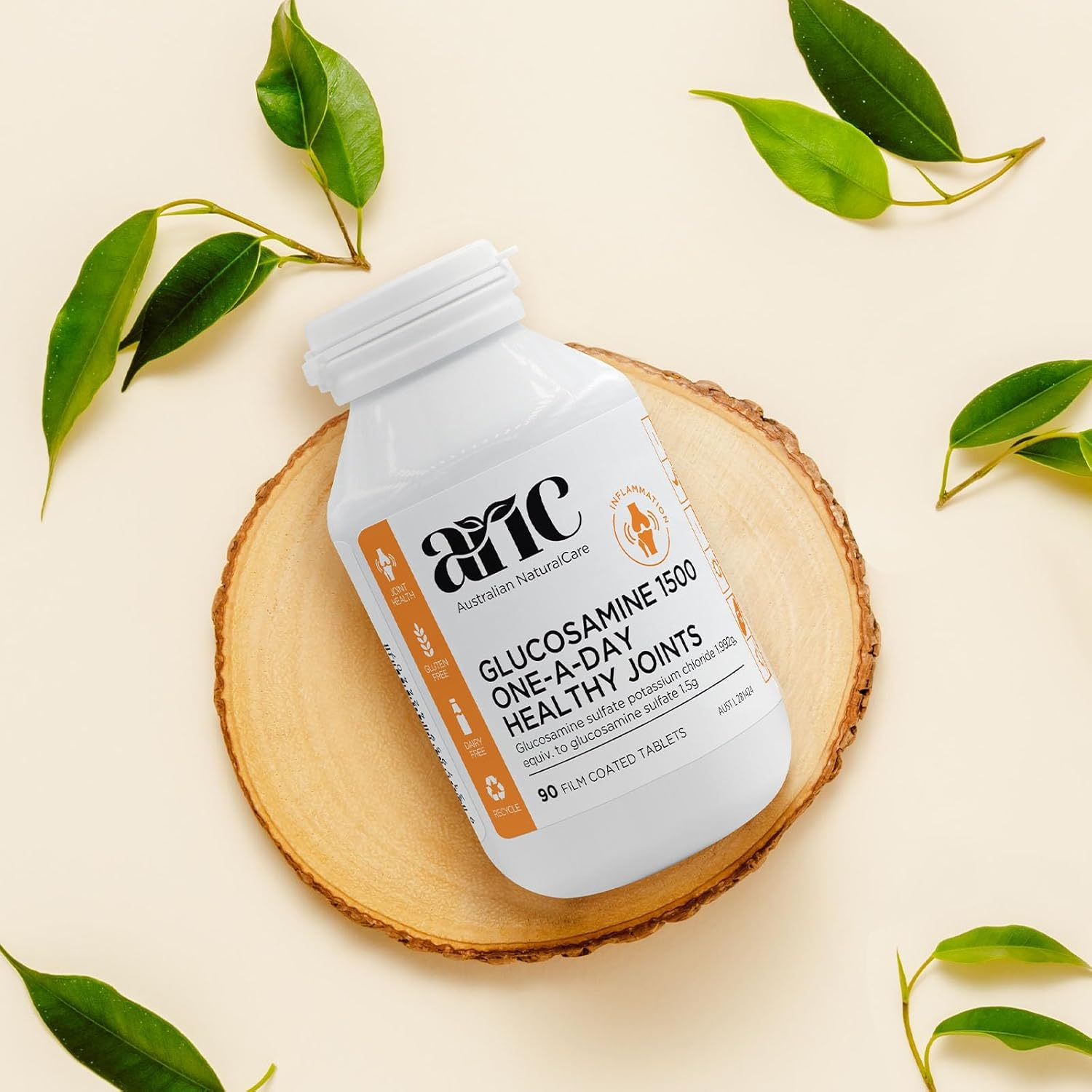 Australian Naturalcare - Joints, Bones & Muscles - Glucosamine 1500 One-A-Day Healthy Joints Tablets (90 Count) image number 2