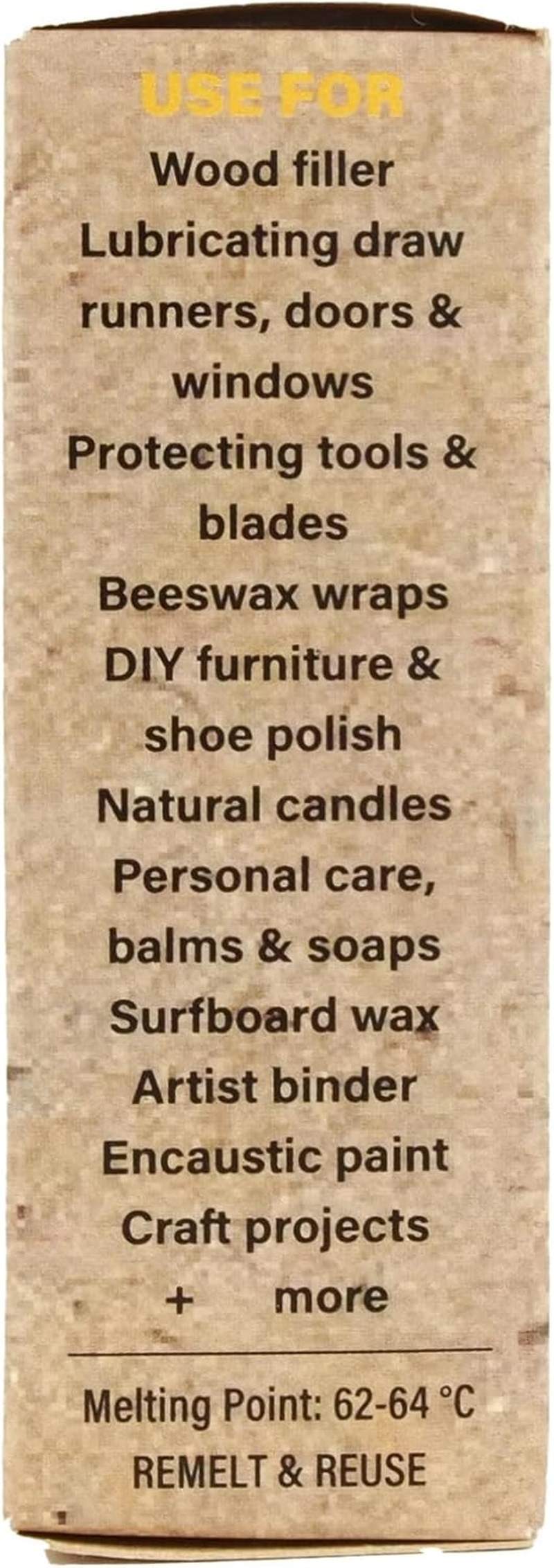 Gilly&rsquo;S Pure Australian Beeswax Block 50G - 100% Food-Safe Wax for Candles, Soap Making, Crafts | Beeswax Wraps & Furniture Care | Rich Honey Aroma, No Petrochemicals image number 3
