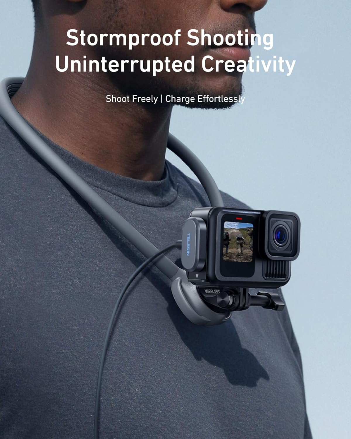 TELESIN Magnetic Charging Side Cover Battery Door and Power Cable Kit for Gopro Hero 13 Hero 12 Hero 11 Hero 10 Hero 9 Contacto Water Snow Resistant Replacement Charging Mount for Go Pro Accessories image number 5