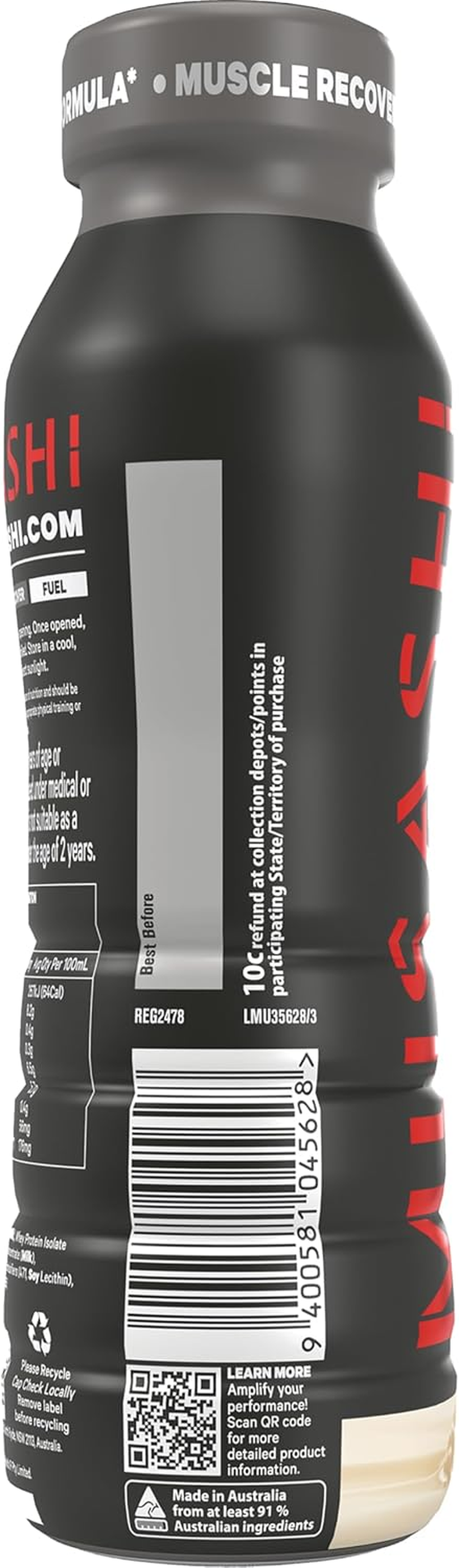 Musashi High Protein Creamy Vanilla Milk Drink, 6 X 375 Milliliters image number 2