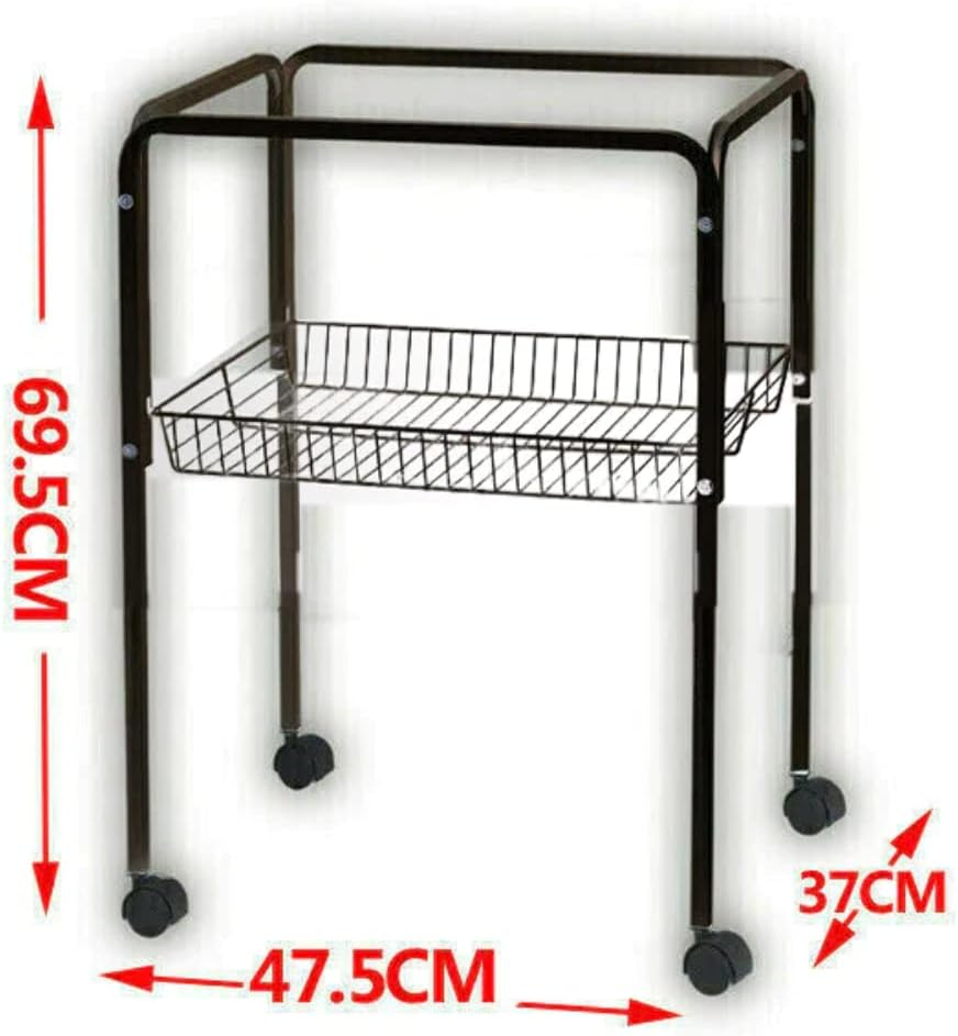 Pet Bird Cage with Stand Parrot Aviary Canary Budgie Finch Perch Black Portable Metal image number 5
