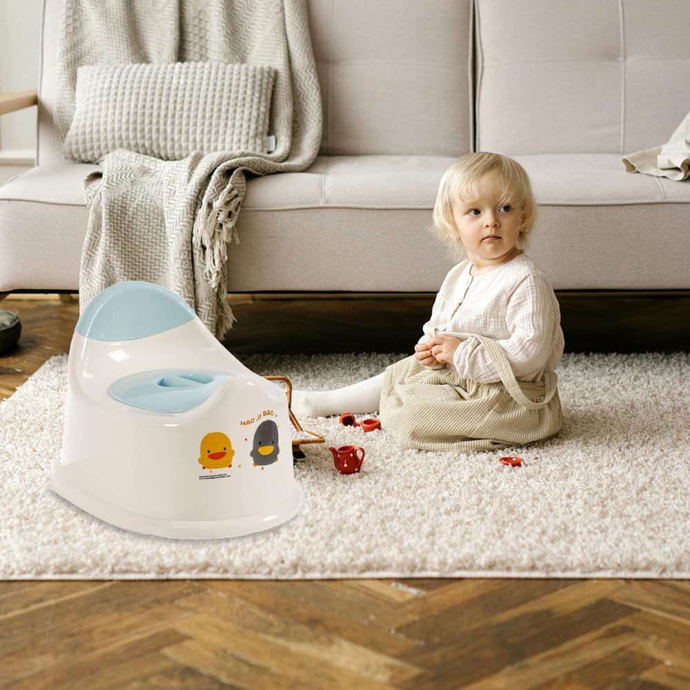 Potty Training Toilet, Potty Toilet Potties, Potty Training Seat, Toddler Potty Chair, Potty Training Toilet Chair with Lid, Ergonomic Baby Potty, Easy to Carry as Travel Potty for Kids 1-6 Years image number 6