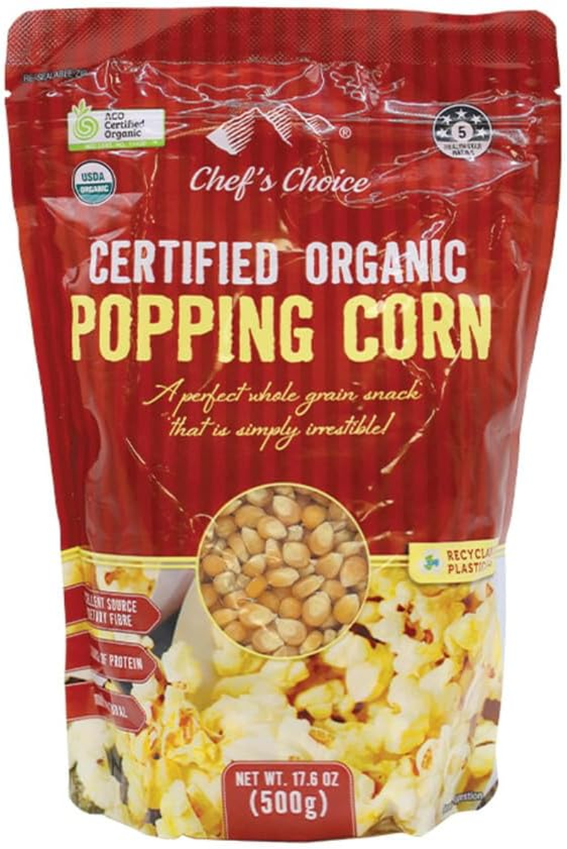 Chef'S Choice Organic Popping Corn 500G image number 1