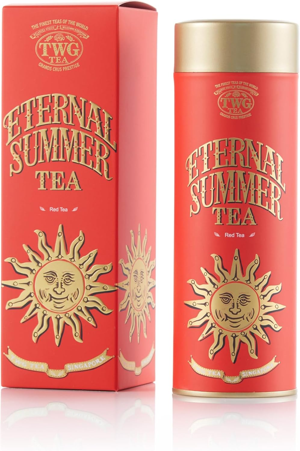TWG Tea | Eternal Summer Tea | Rooibos | Hibiscus, Redcurrant & Rose | Haute Couture Tin, 100G | Gift Set image number 1