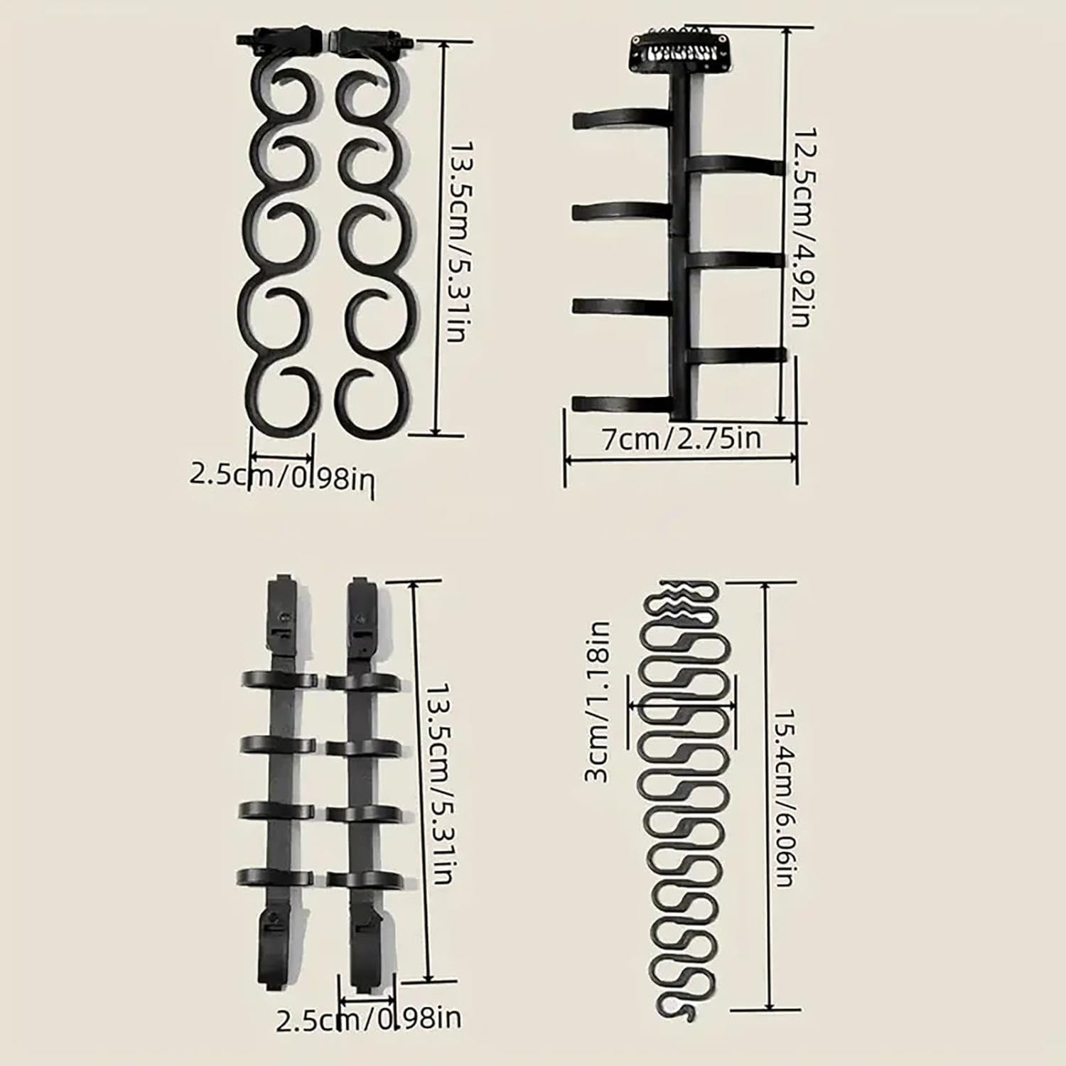 Hair Styling Tools - Ergonomic Hair Styling Set for Women | Hair Styling Accessories, Girls Hair Braiding Kit for Prom, Wedding image number 5