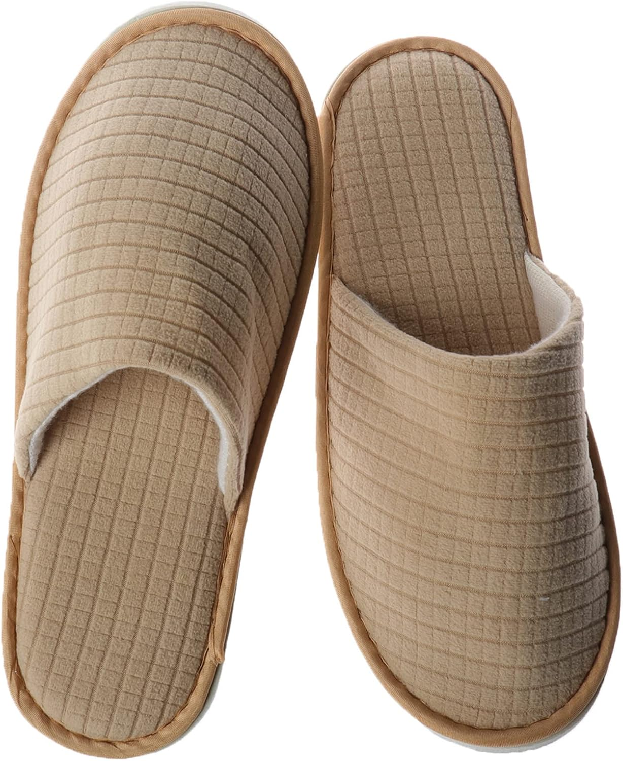 Spa Slippers for Men Women, Non Slip Thick Cotton Velvet Hotel Slippers, Washable House Slippers for Guests Wedding Bridesmaid Travel Party Bathroom