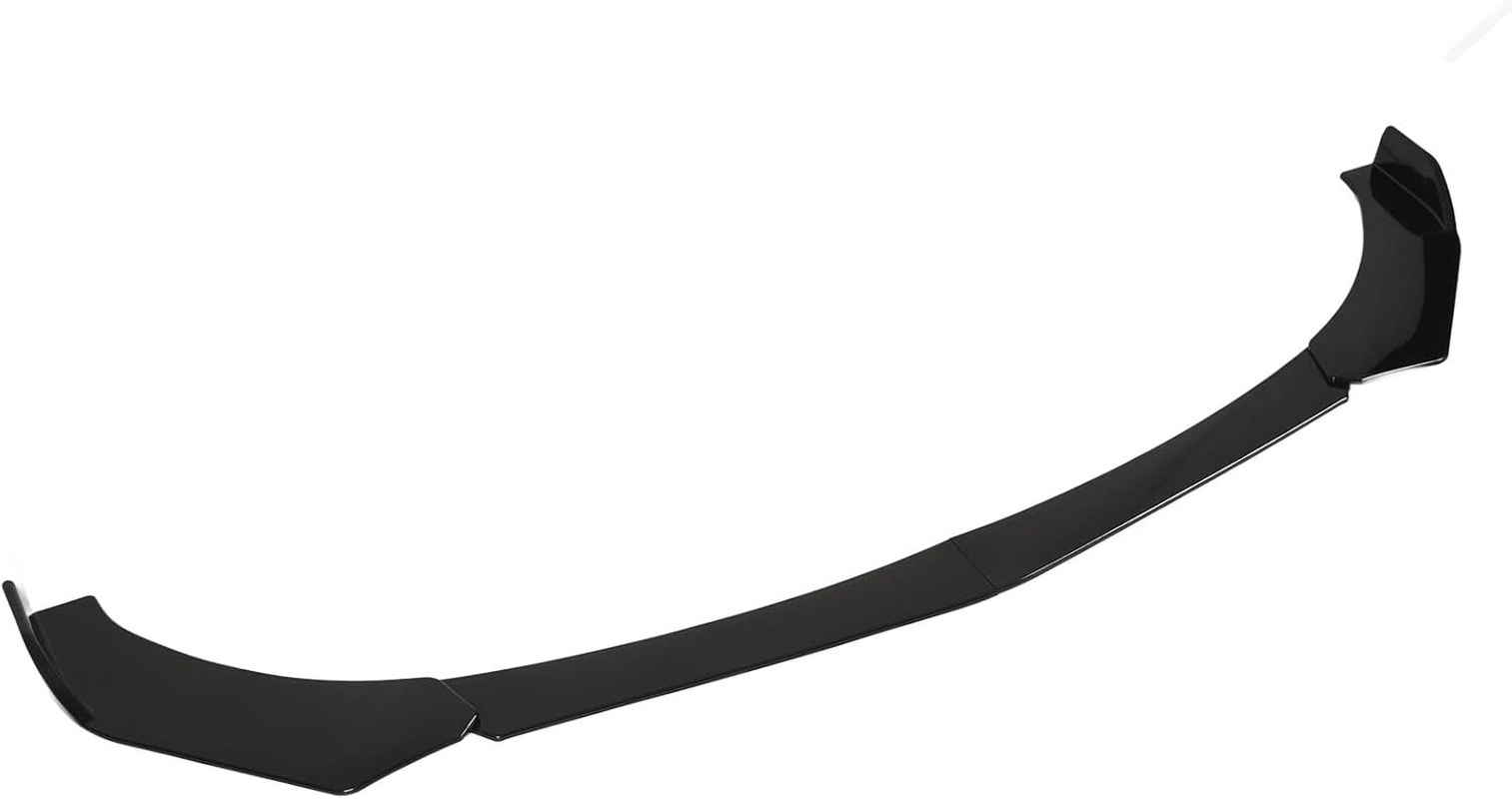 4Pcs Universal Front Bumper Chin Spoiler Glossy Aerodynamic Lip for Most Cars image number 6