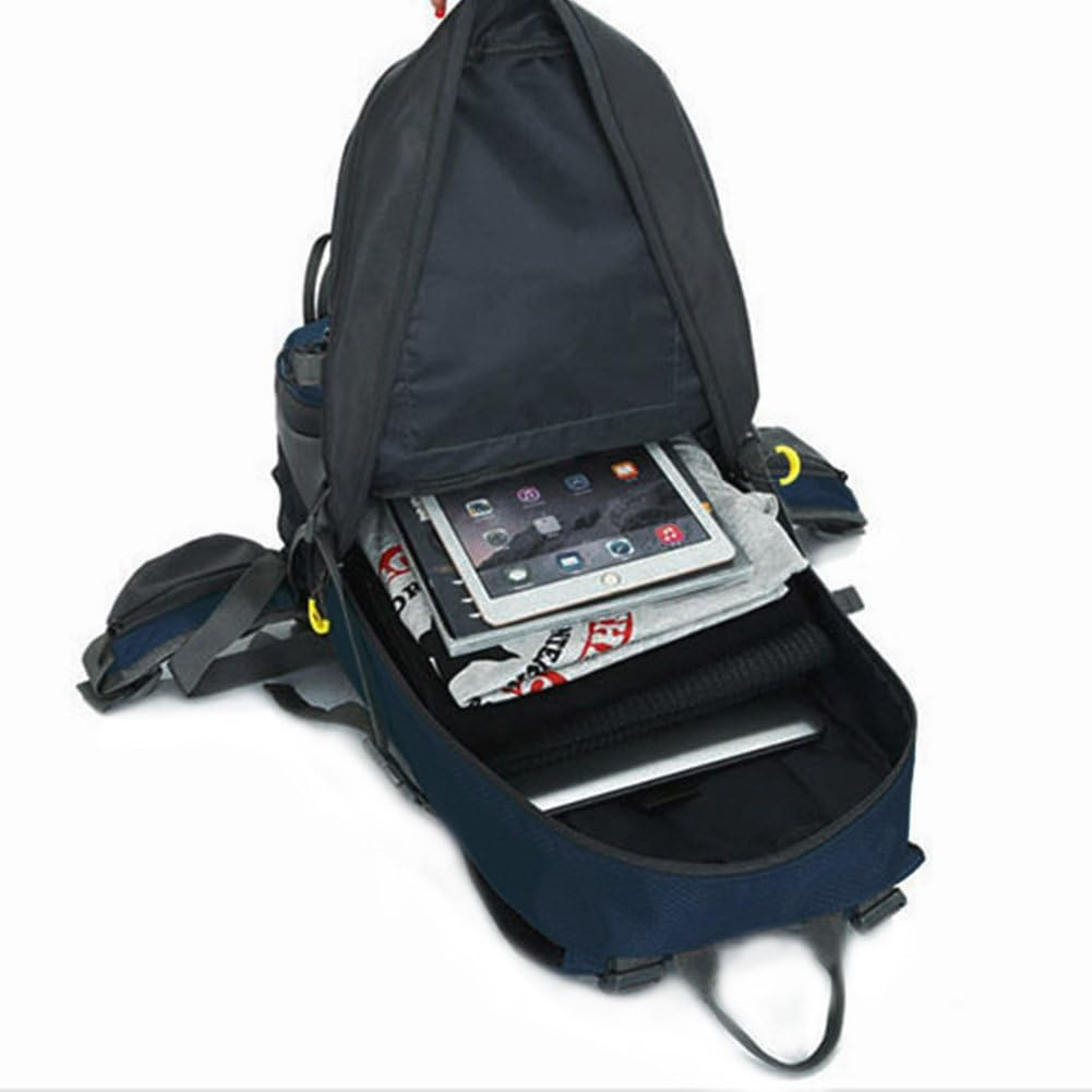 50 Liter Backpack, Great for Outdoor Sport, Hiking, Trekking, Camping Travel, Mountain Climbing. Waterproof Mountaineering Bag, Travel Climbing Daypacks, Knapsack, Rucksack - Aquamarine image number 7