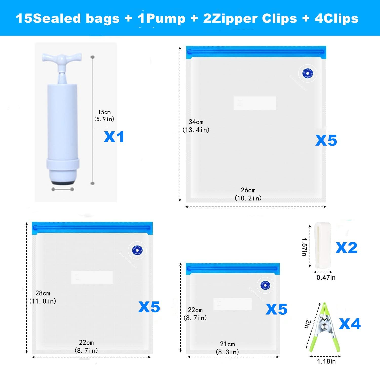 Reusable Sous Vide Bags Vacuum Storage Sealed Bags Bpa-Free for Food Storage, Sous Vide Cooking,Filament Storage 3 Sizes 15 Bags image number 4