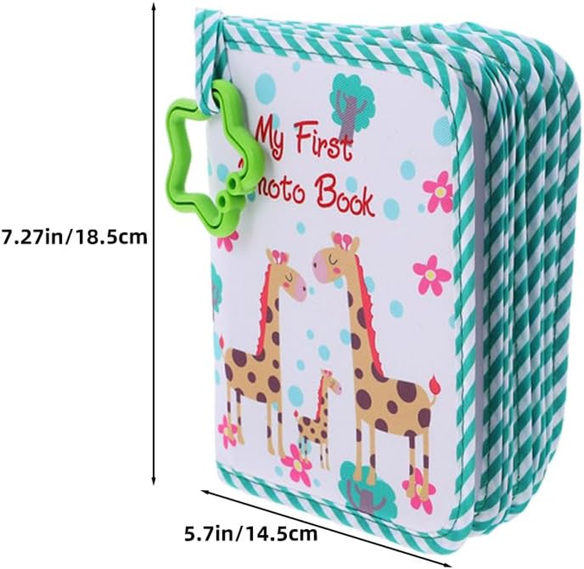 2Pcs Baby Photo Album: Soft Cloth Family Book Holds 17 4X6 Photos for Kids - Baby First Year Memory Album for Newborns Toddlers image number 6
