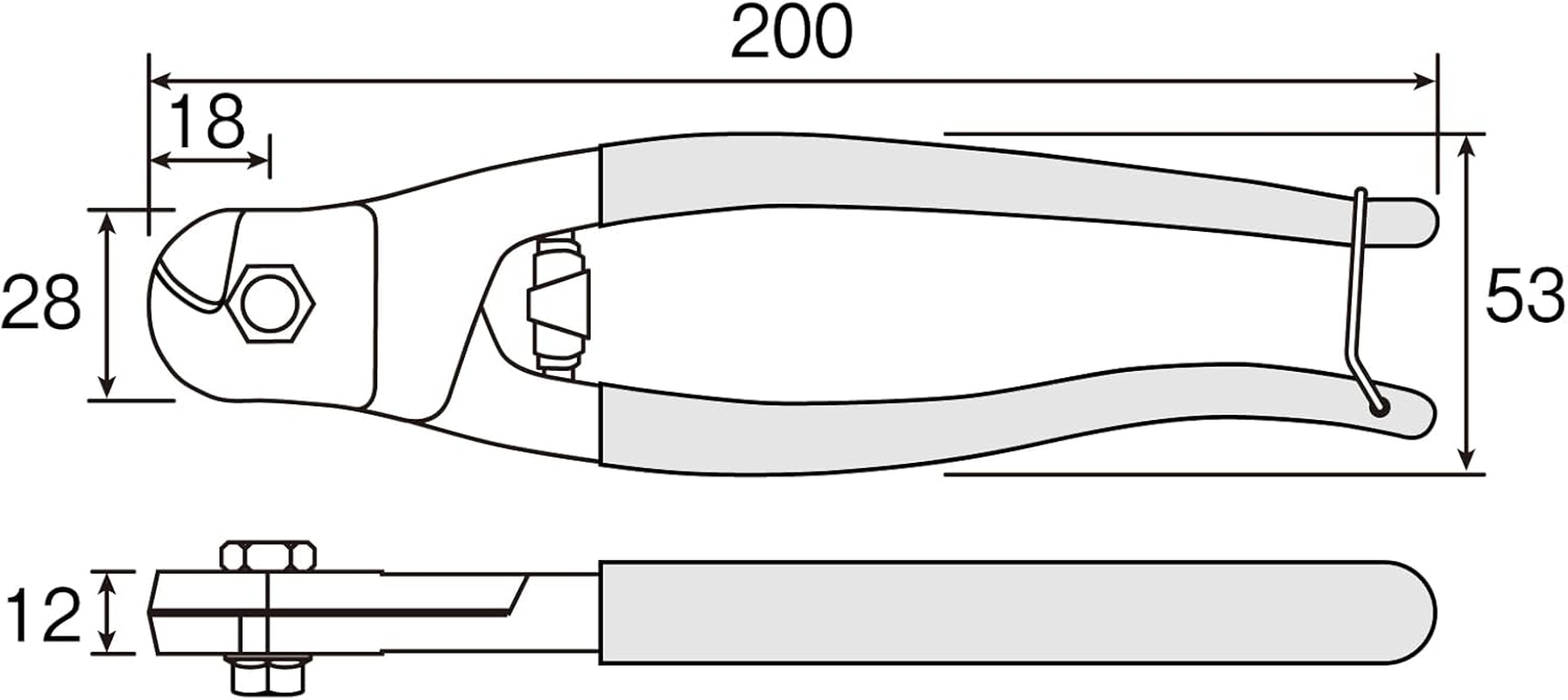 Hozan N-16 Wire Cutting Pliers image number 1