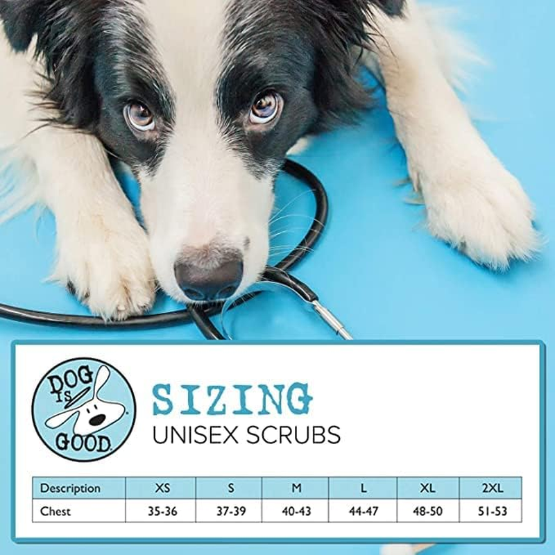 Dog Is Good #Happiness Scrub Top image number 1