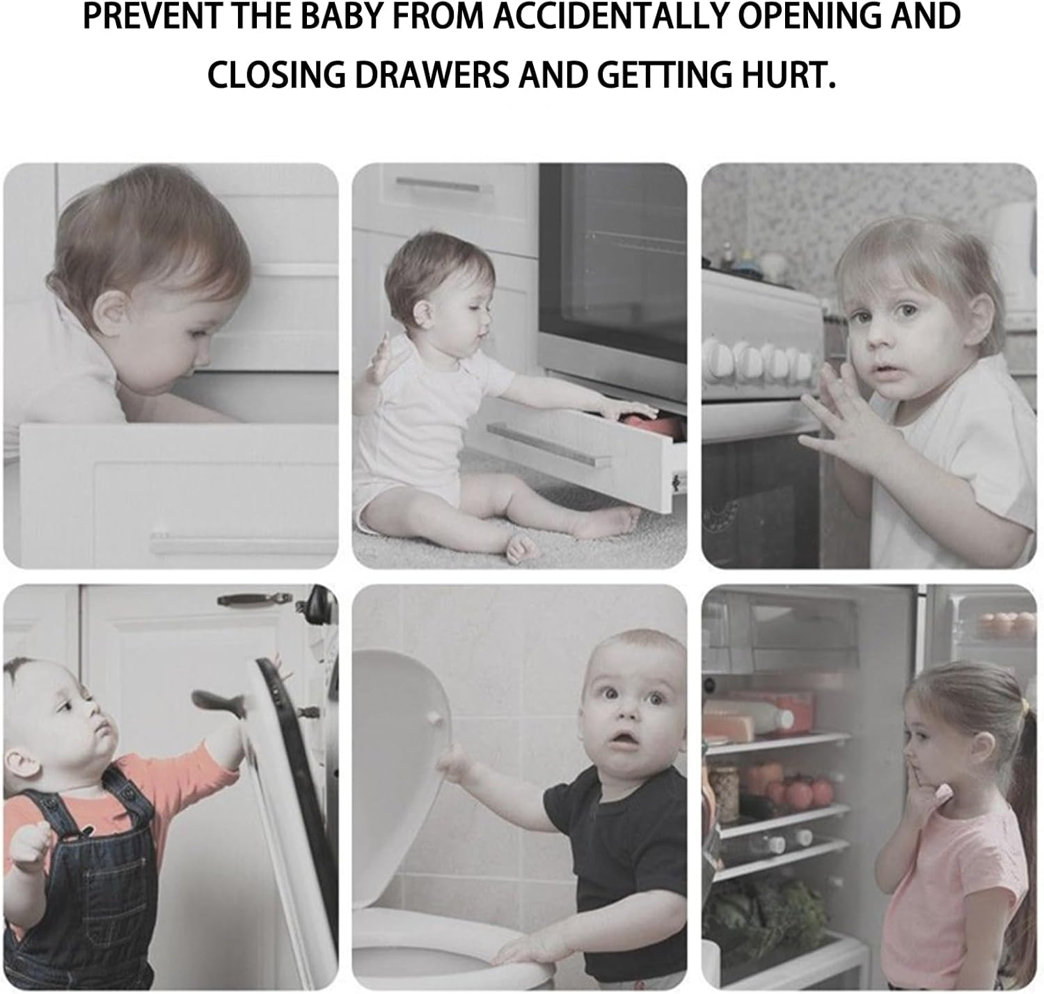 Refrigerator Lock Heavy Duty Combination Lock for Refrigerator Cabinets and Drawers Cupboard Lock with Easy Installation No Keys Needed Black 1 Pack image number 3