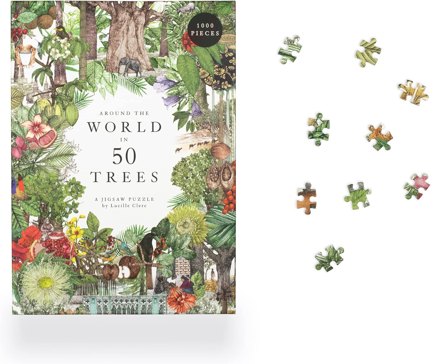 Around the World in 50 Trees Puzzle: 1000 Pieces