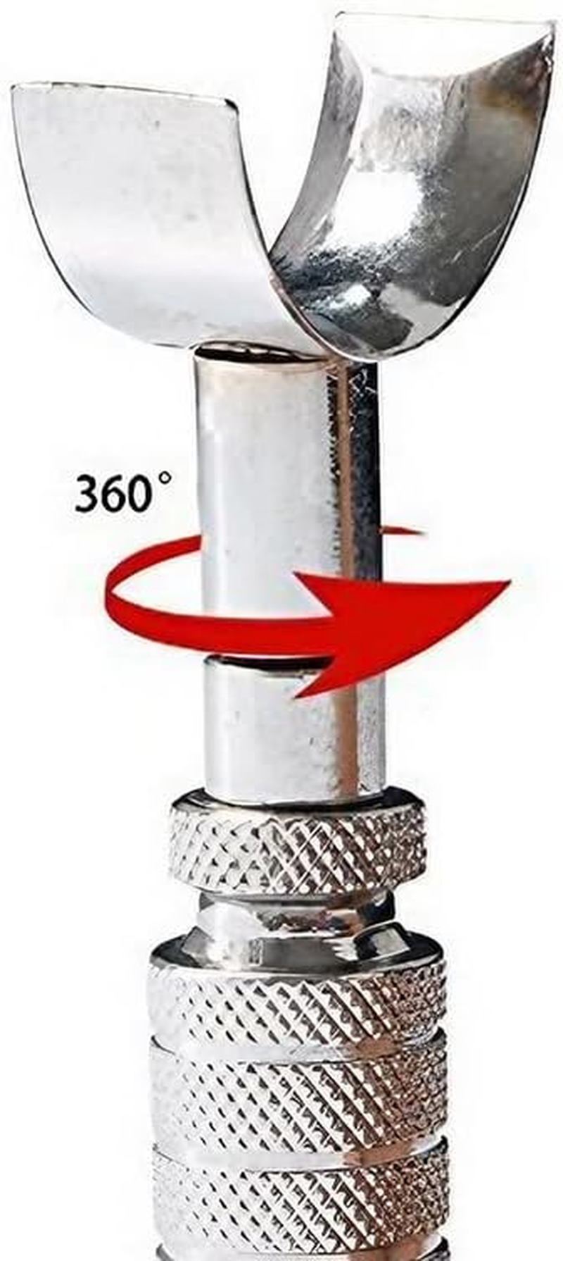 AIMALL Adjustable Swivel Leather Craft Carving Knife - Precision Cutting Tool for Leather Working, Steel Blade, 3.15 to 3.74 Inches Extendable Length image number 2