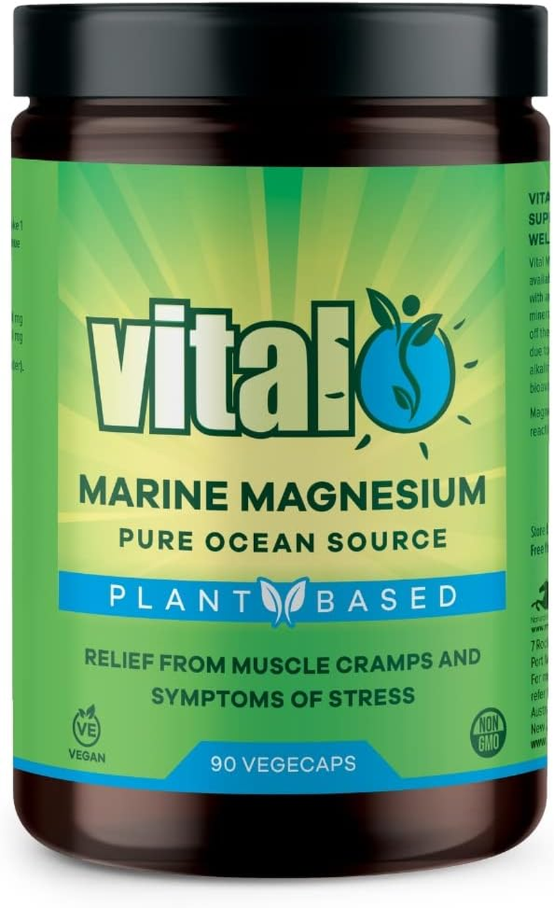 Vital Plant Based Marine Magnesium Pure Ocean Source 90 Vegecaps image number 2