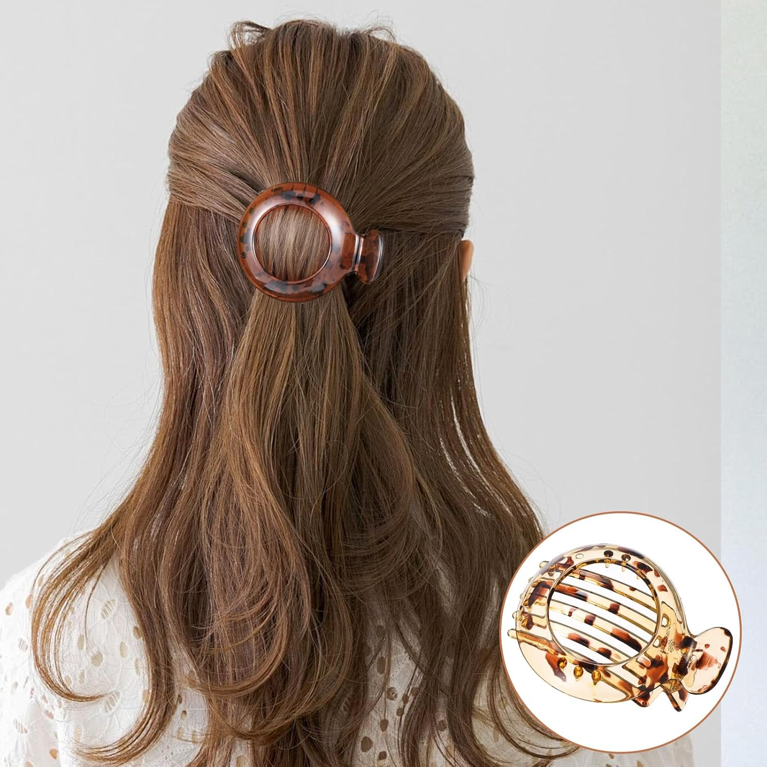 KFHENSOMR 2Pcs Small Hair Clip for Thin Hair Non-Slip Flat Hairs Claw Catch Jaw Clamp Resilient Spring Action Ideal for Everyday Accessory Clamps Hairs Accessories for Women image number 3