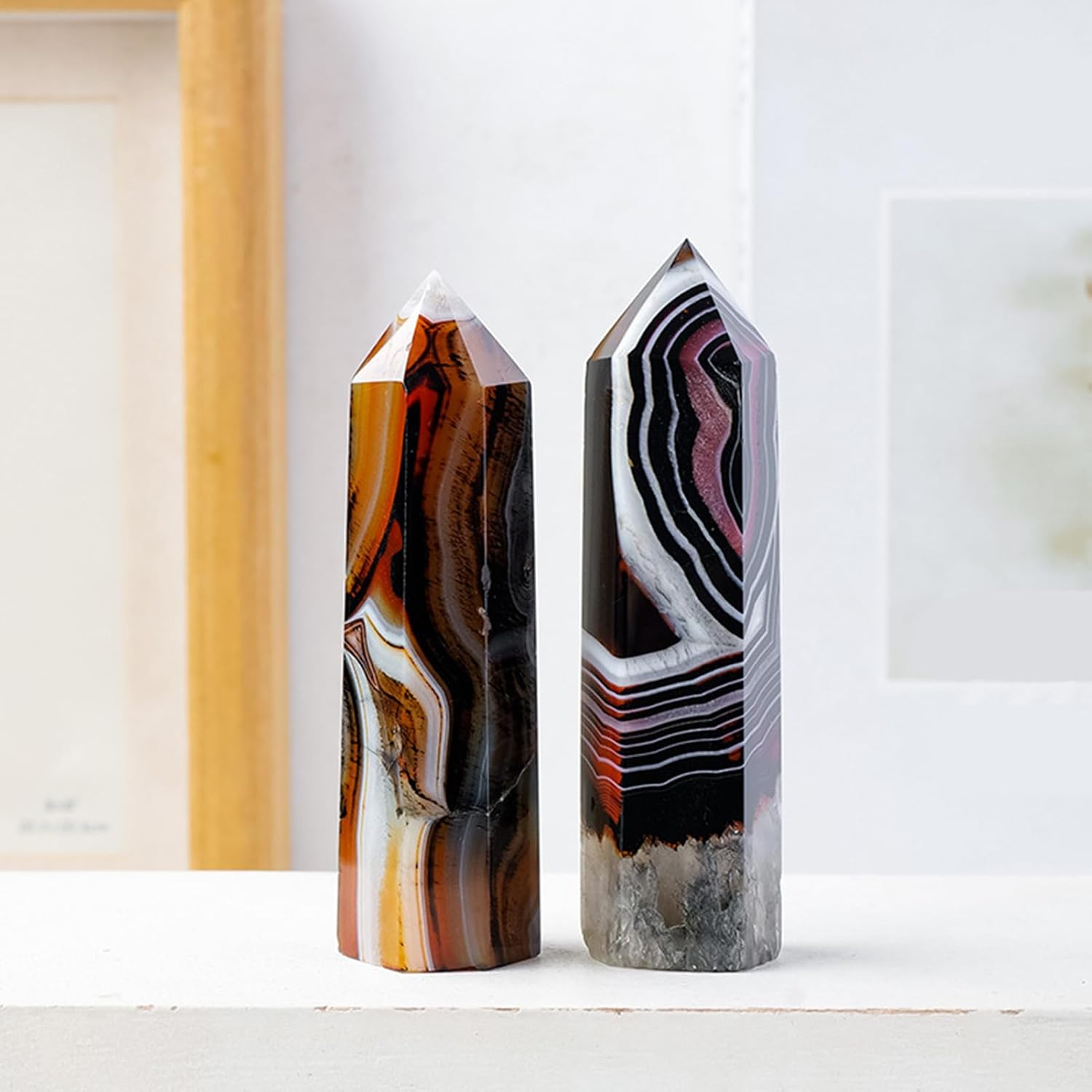 Crystal Tower - Energy Meditation Stone,Decorative Polished Handmade Health & Household for Home Spiritual Beginners image number 2