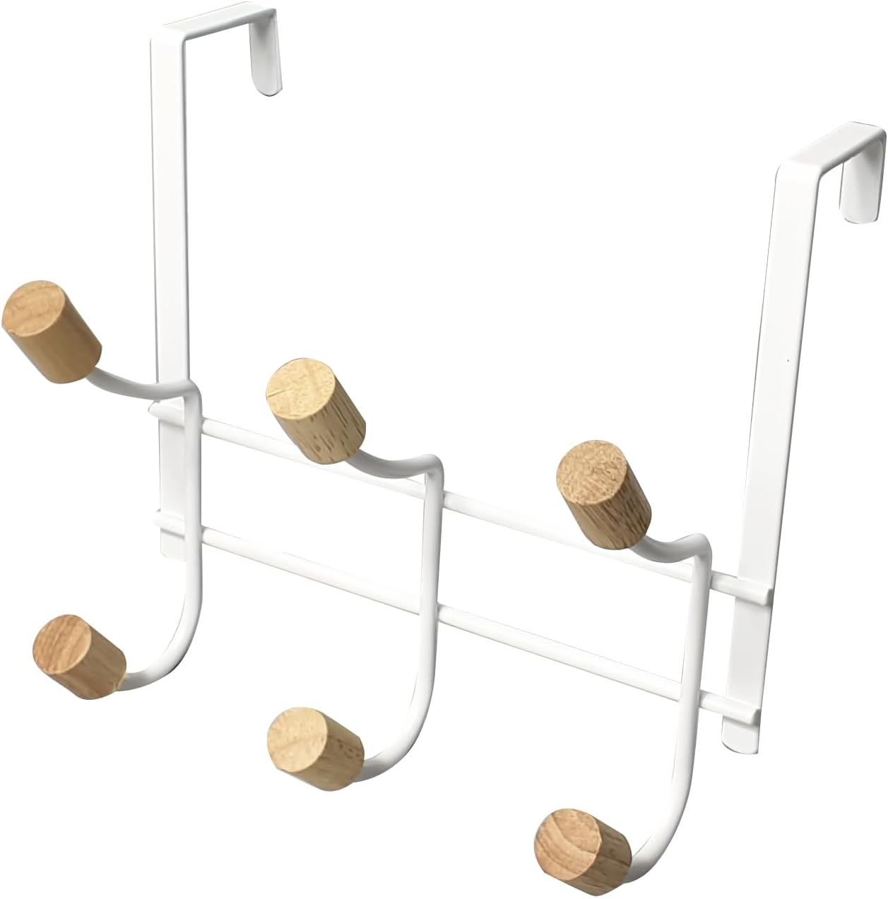 L.T. Williams Frosted White over the Door 3 Hooks