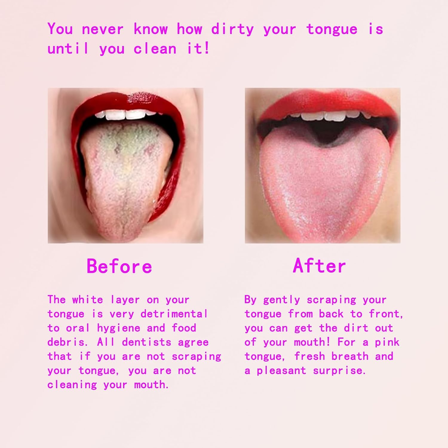 3 Pcs Stainless Steel Tongue Scraper, Metal Tongue Cleaning Tools for Oral Hygiene, Fresh Breath and Bad Breath Treatment, Reusable Tongue Care for Adults and Kids, with Storage Box - Silver image number 4