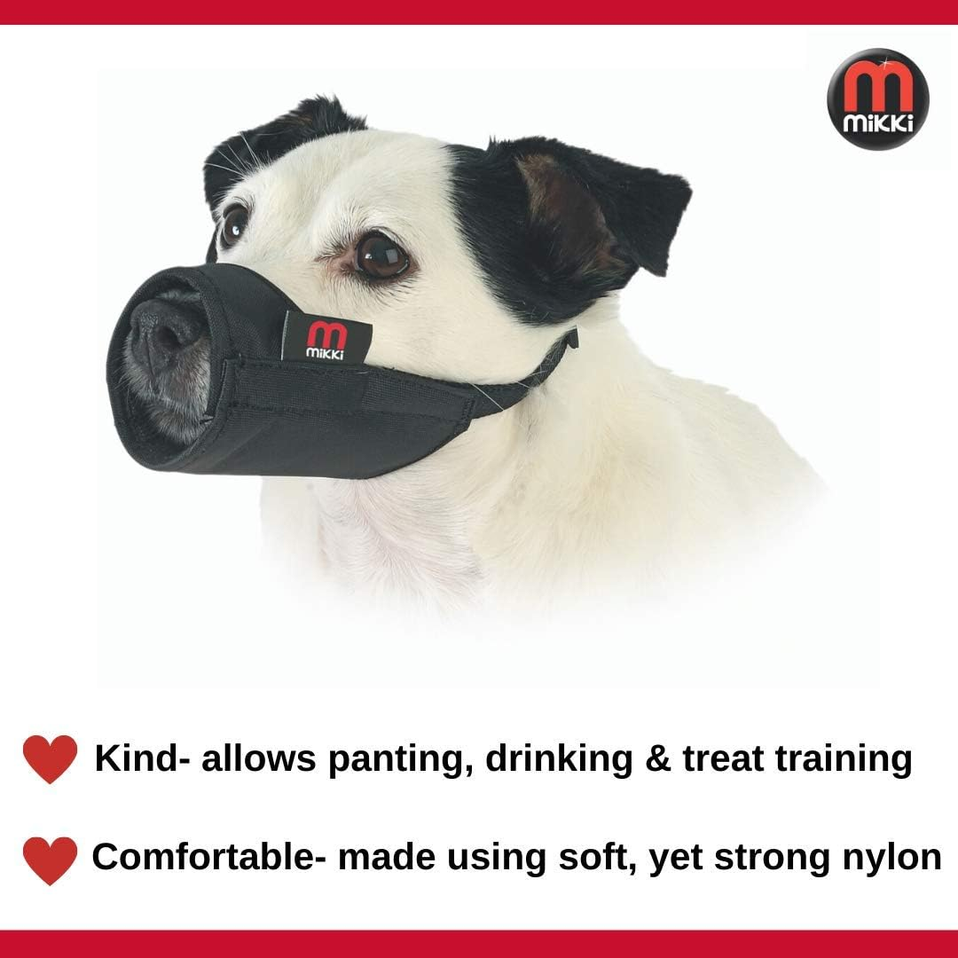 Mikki Dog and Puppy Soft Breathable Nylon Muzzle to Prevent Biting and Chewing, Size 5 image number 5