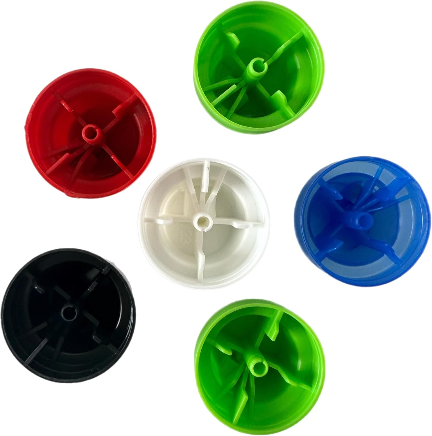 6Pc (1 Pk) Replacement Female Spray Paint Caps Variety Pack Aerosol Spray Can Cap Tips Nozzles DIY Home Improvement Projects Pro Tagger Artists Art Street Art Tips - Made in USA