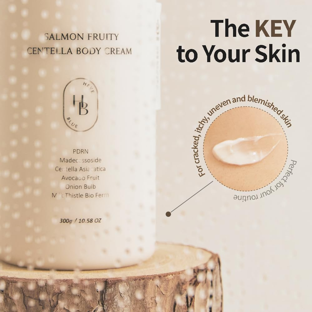 HEVEBLUE Salmon Fruity Centella Body Cream 300 Ml image number 5