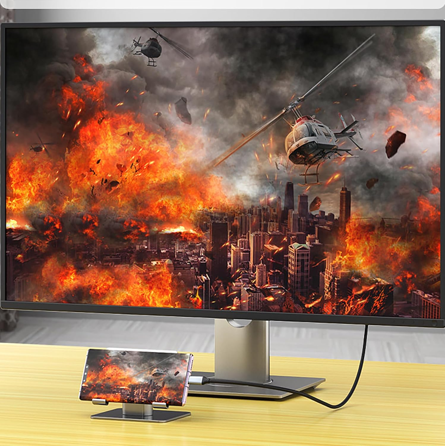 Tunghey USB C to Displayport 1.4 VE-SA Ce-Rtified, 8K 60Hz Thunderbolt 4/3 /USB4 to DP Cable (4K 60Hz 144Hz 120Hz 2K 240Hz) 32.4Gbps HBR3 Alt Mode Adapter for Ma-C Studio, Ma-Cbook Pro, X-PS (1M) - 1M image number 3