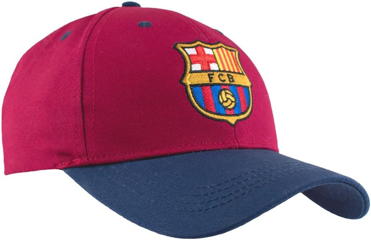Hy-Pro Officially Licensed Barcelona Baseball Cap - Quality Material with Adjustable Strap, Comfortable Sports Fan Accessories - Stylish Red & Navy Blue Football Hat for Men and Women, 58Cm image number 3