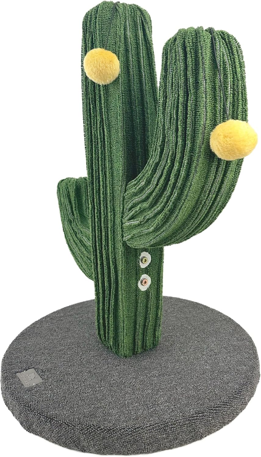 Cattitude Cat Scratch Post Saguaro Cactus - Cat Tower, Indoor Cats, Cat House, Cat Scratcher, Green, 68Cm Height image number 5