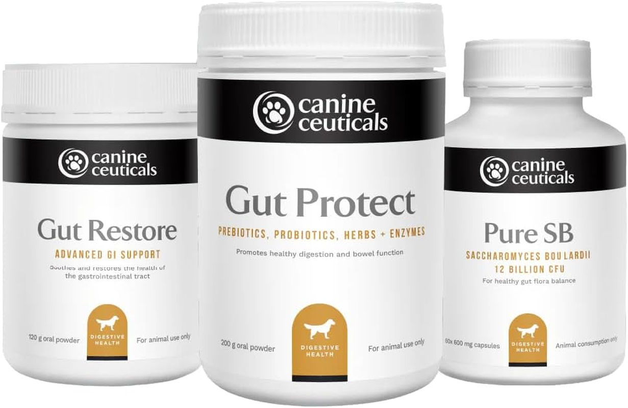 Canineceuticals - the Ultimate Gut Bundle - Digestive Health Support for Dogs - Restore Healthy Intestinal Flora - Promote Gut Healing & Repair - Reduce Inflammation - Normalise Bowel Movements image number 4