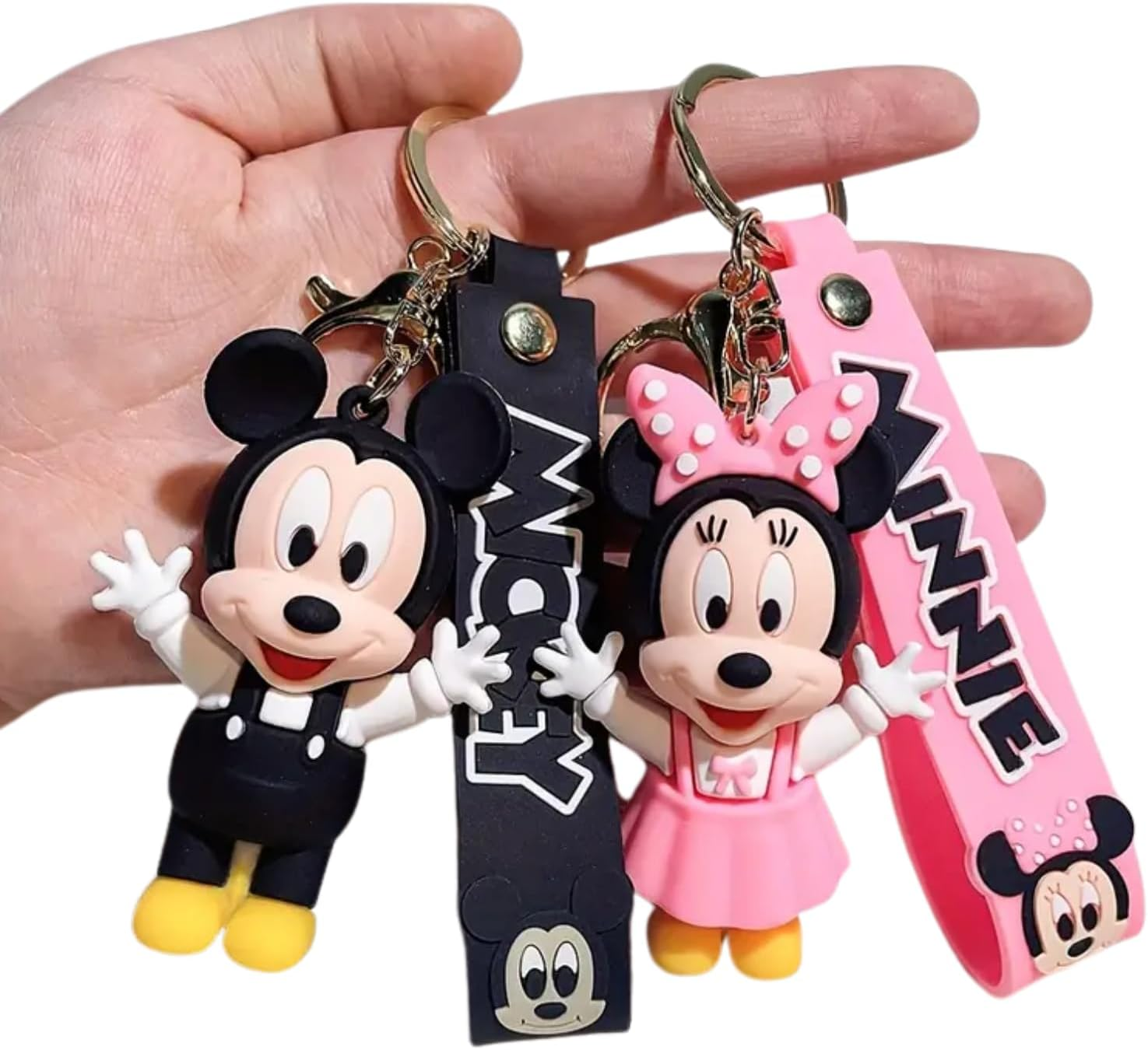 Mouse Keychains for Girls Boys, Cute Pendant Keychains Accessories, Kawaii Key Ring Purse Backpack, Key Wristlet Key Car image number 2