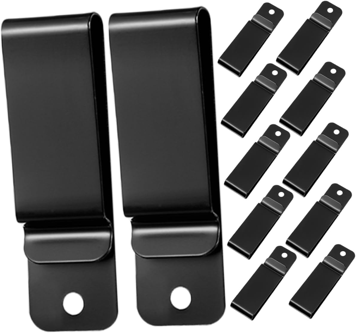 BESPORTBLE Reusable Belt Clip Metal Spring Clip for Keys Phone Wallet Stylish Sling Strap Outdoor Gear Holder Men Daily Use 12Pcs image number 1