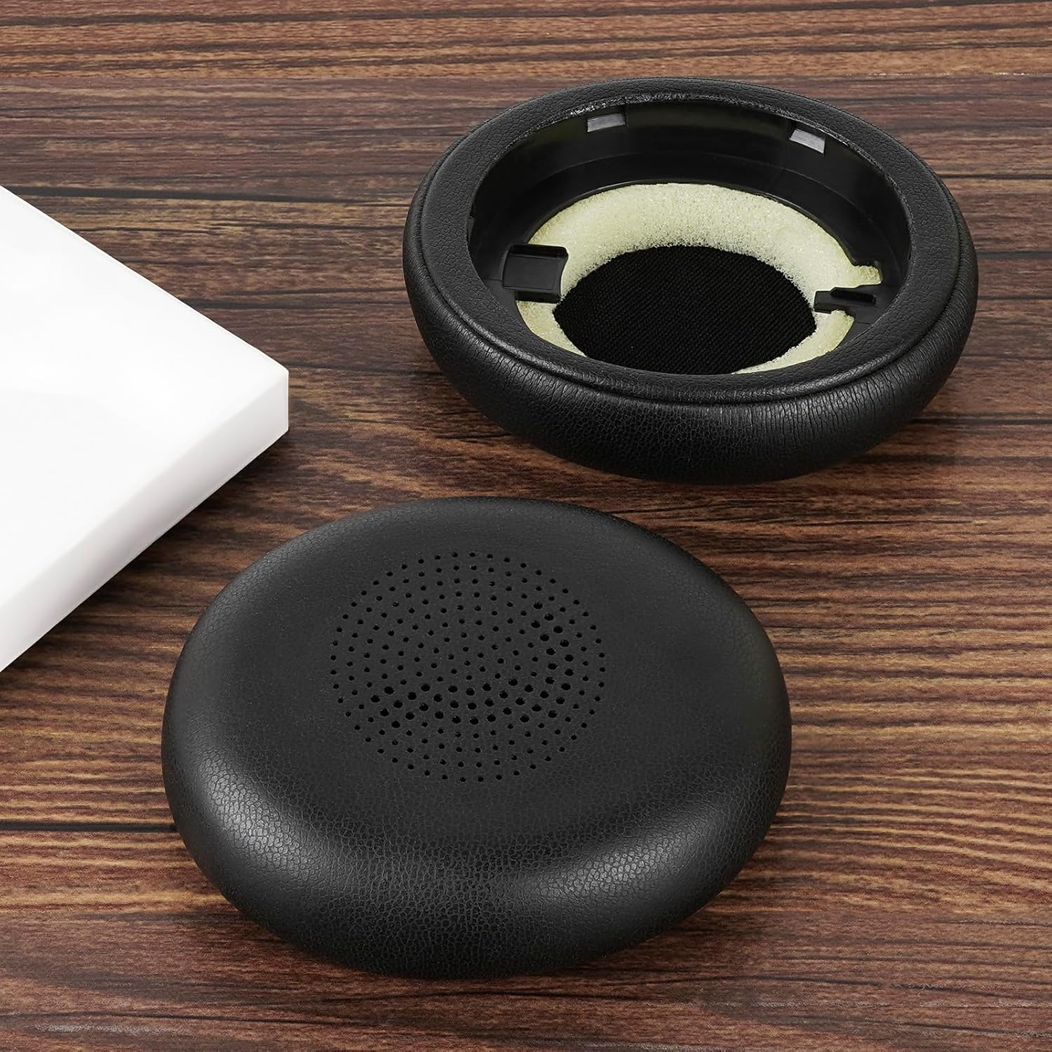 Geekria Replacement Ear Pads Compatible with Jabra Evolve2 65 (65MS 65UC USB)/ Evolve2 40 (40UC 40MS USB)/ Elite 45H On-Ear Wireless Headphones Ear Cushions, Repair Parts (Black) image number 1