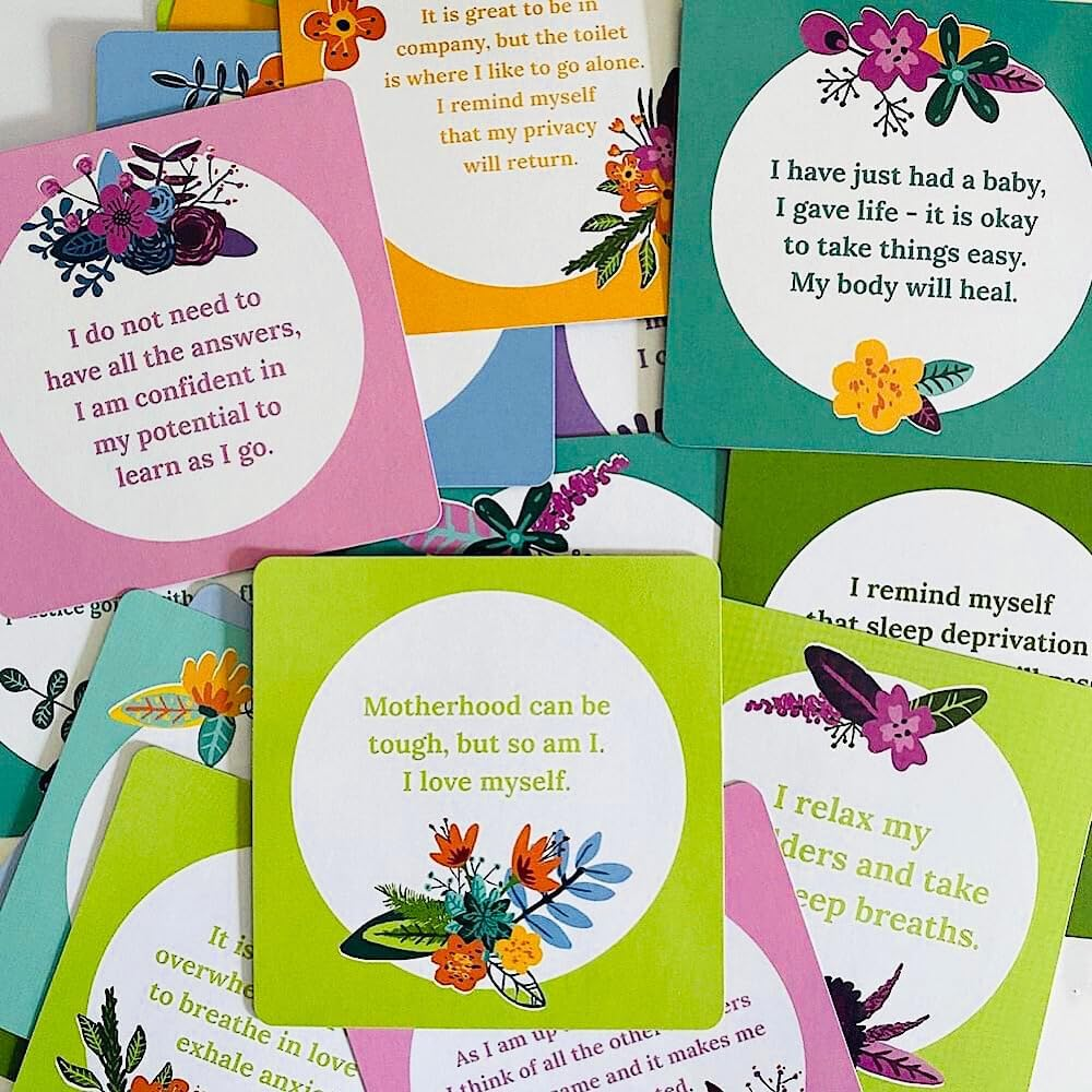 New Mother Gifts - Positive Affirmation Cards to Support New Mom. Postpartum Gifts for Mom, Gifts for New Mom after Birth, New Mom Essentials, New Mom Gift image number 2