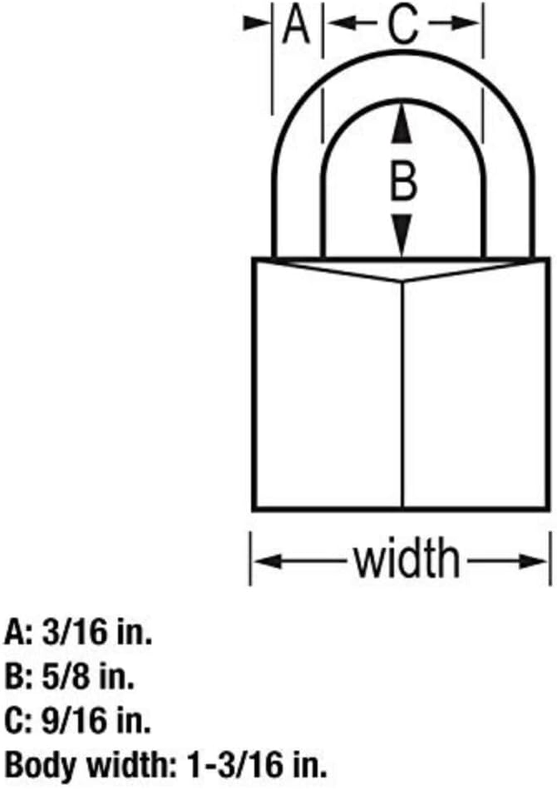 Master Lock 131TAU 30Mm Covered Solid Aluminium Padlock, 2 Pack, 30Mm Wide Body, Black and Silver image number 2