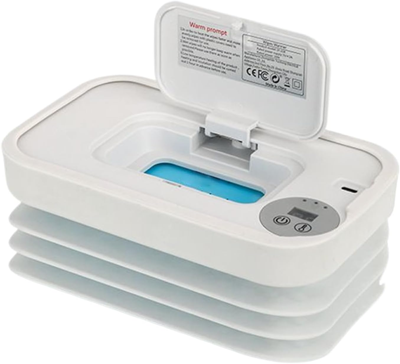 Baby Wet Wipe Warmer,Foldable Diaper Wipe Warmer and Dispenser | USB Charging Baby Supplies for Camping Car Travel Road Trips