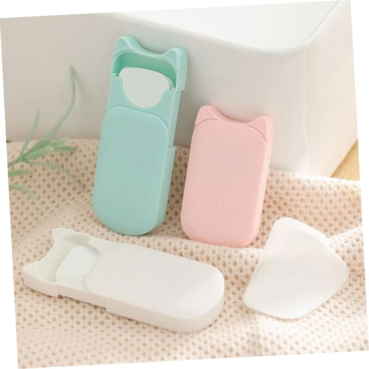 Healeved Travel Hand Soap Sheets Mini Soap Flakes for Camping Hiking Business Trips image number 2