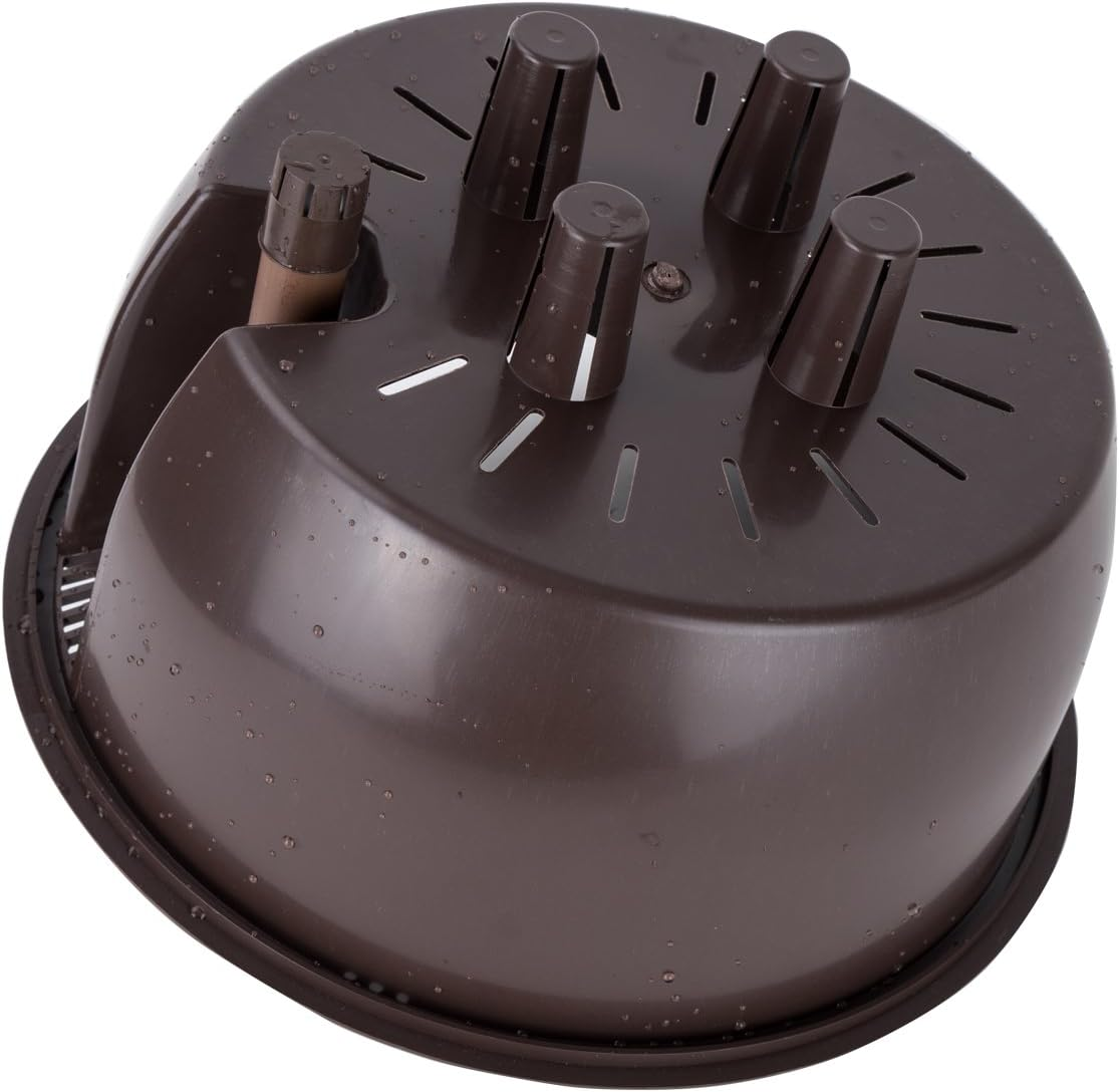 Vencer 11 Inch round Resin Self Watering Hanging Basket,Water Indicator,Modern Decorative Planter Pot for All House Plants,Black,Vf-050B - Black image number 3