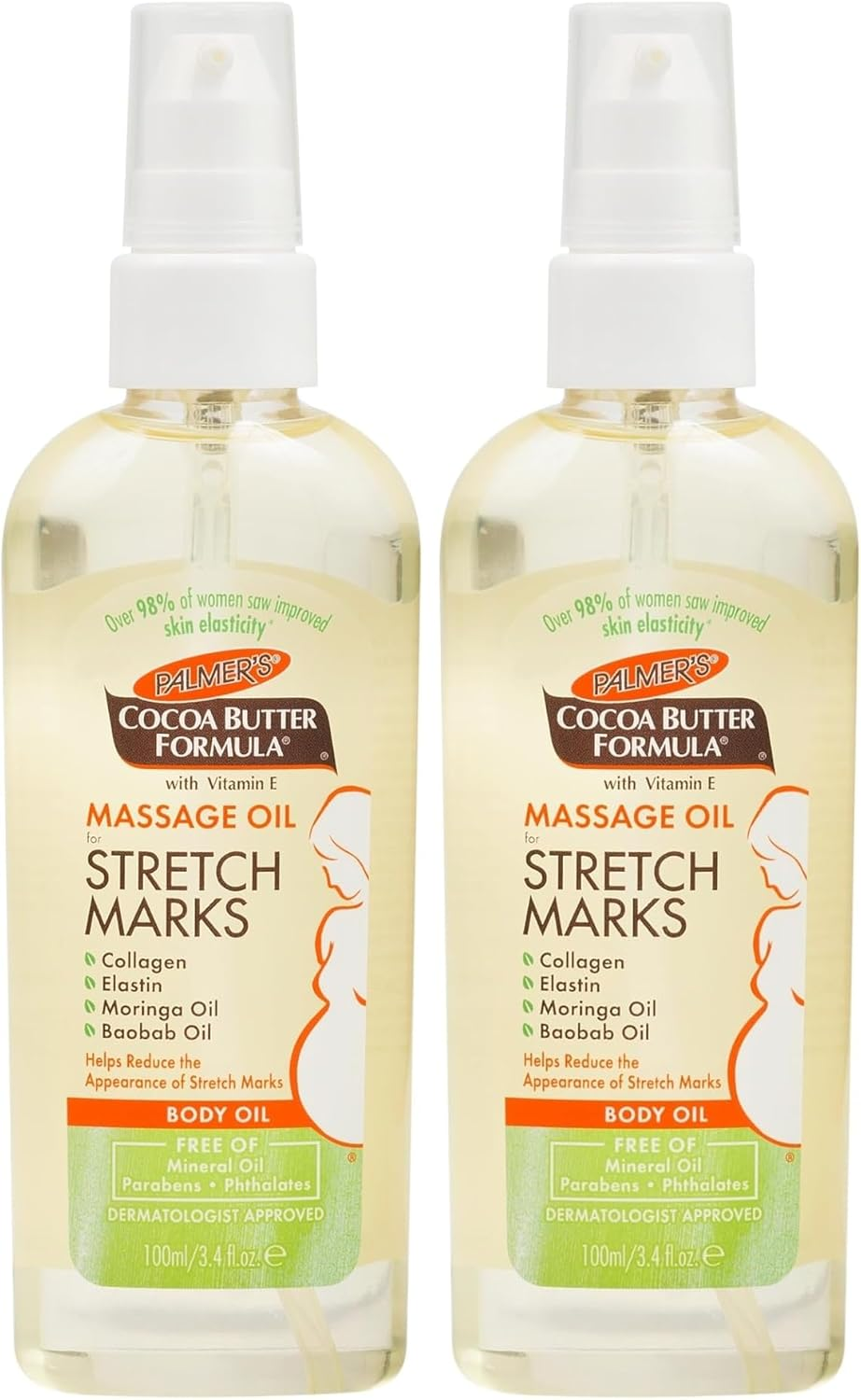 PALMER'S Cocoa Butter Formula Massage Oil for Stretch Marks, 100Ml (Pack of 2) image number 4