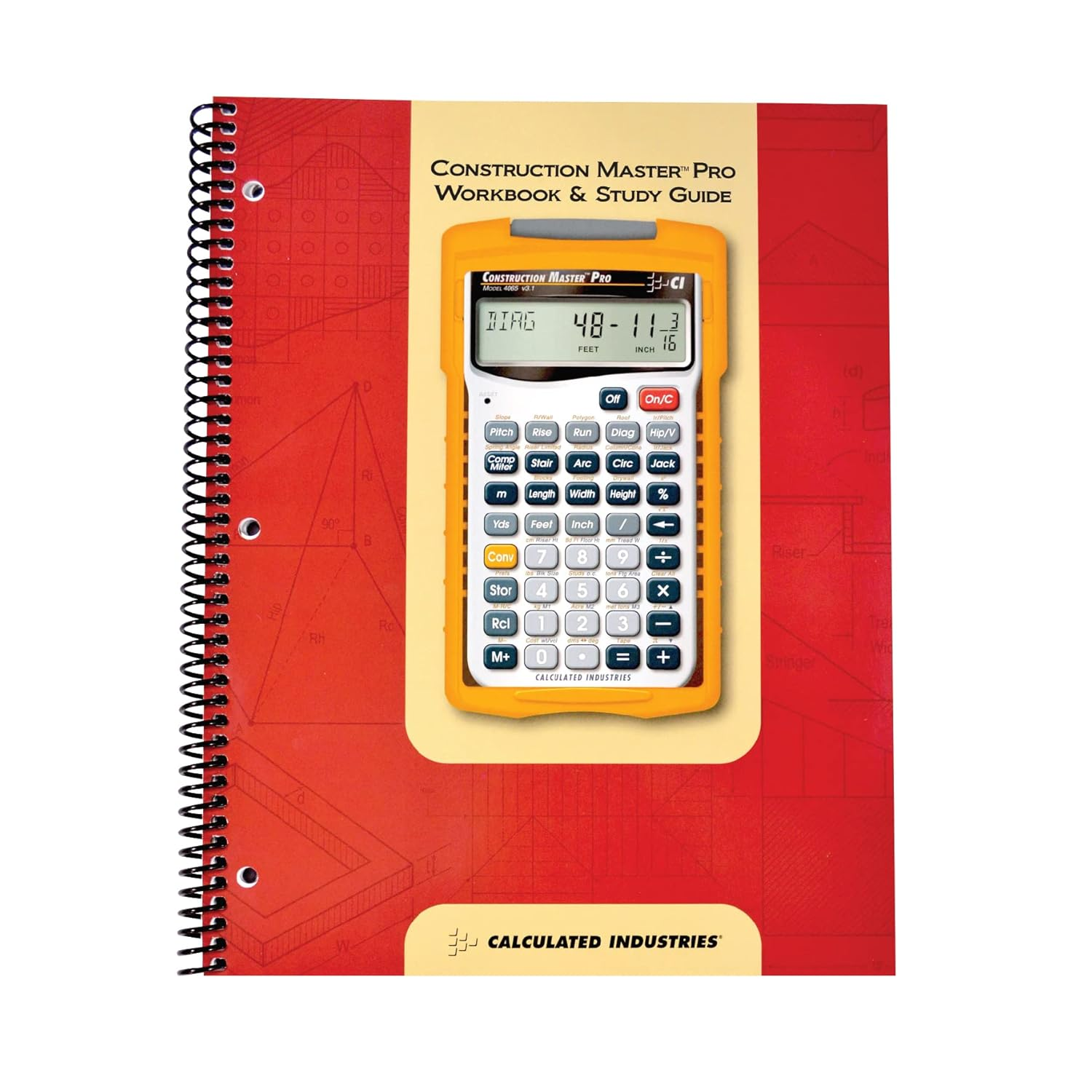 Calculated Industries 2140 Construction Master Pro Workbook and Study Guide